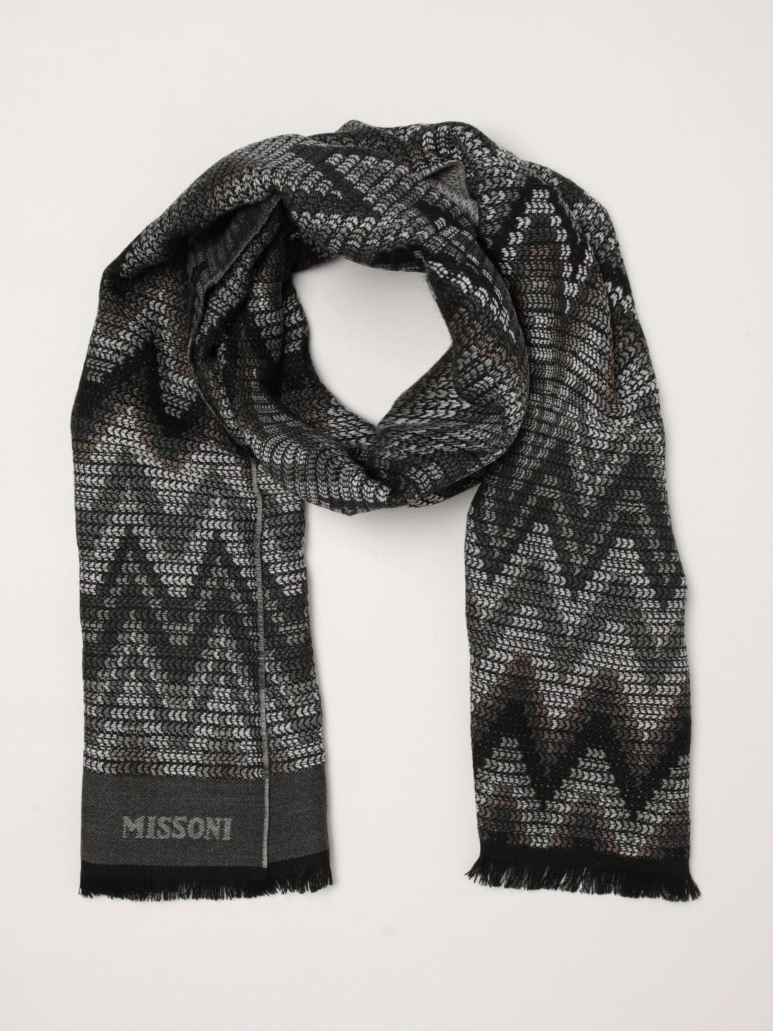 MISSONI ШАРФ: Шарф Мужское Missoni, Многоцветный - Img 2