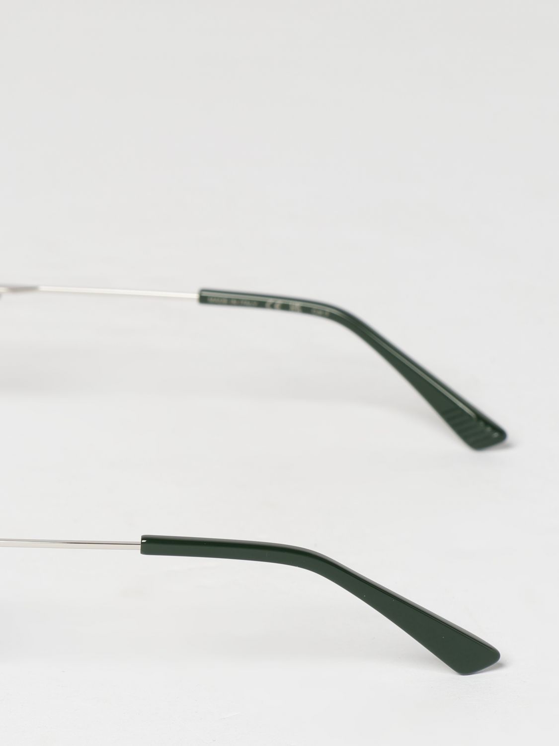 BOTTEGA VENETA SUNGLASSES: Bottega Veneta Aviator Metal Sunglasses with Double Bridge, Silver - Img 3