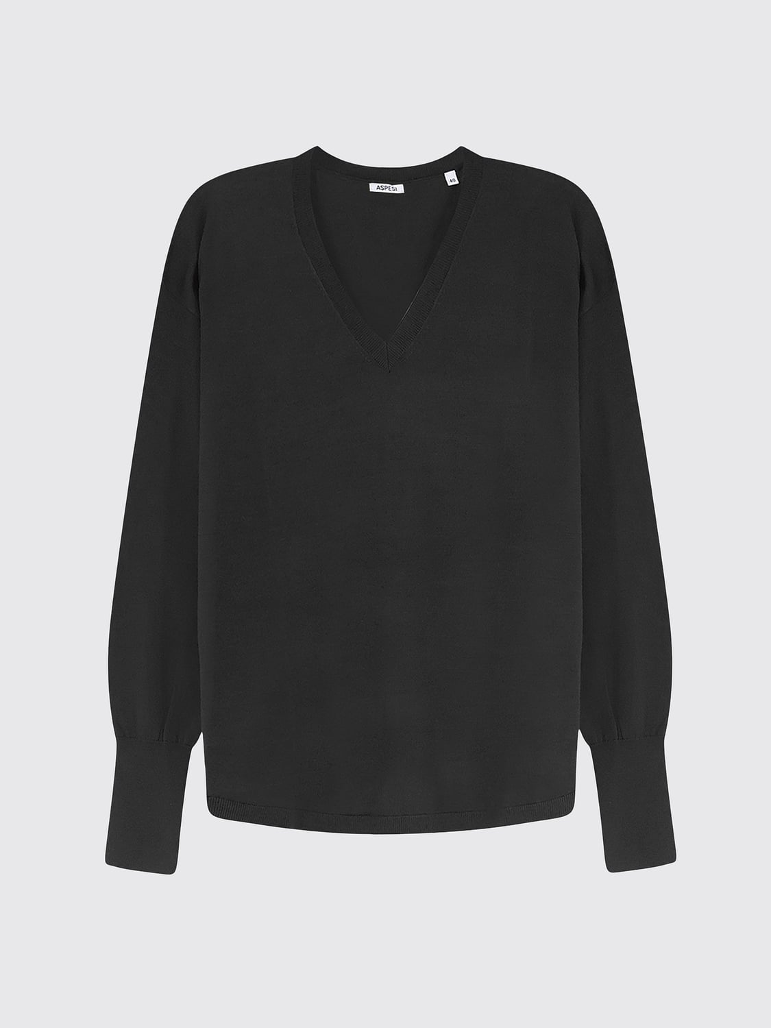 ASPESI JERSEY: Jersey mujer Aspesi, Negro - Img 2