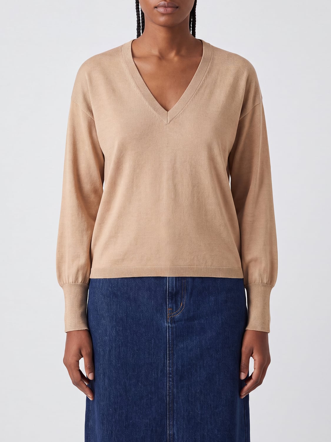 ASPESI JUMPER: Jumper woman Aspesi, Beige - Img 1