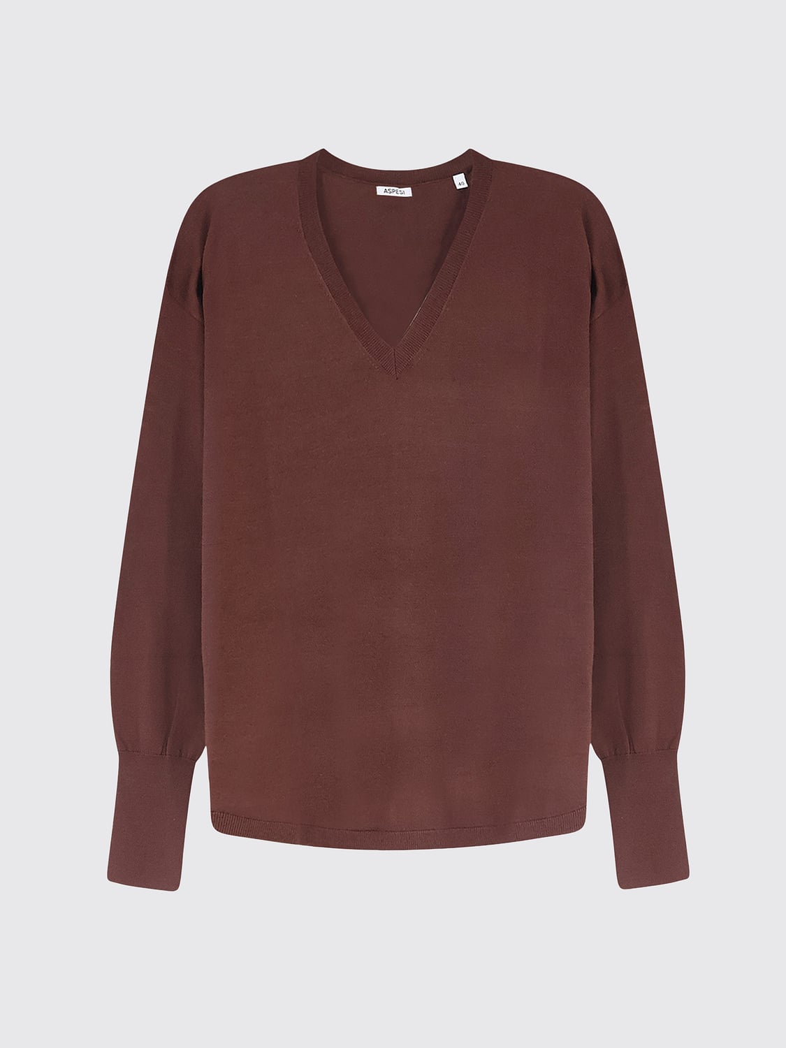 ASPESI JERSEY: Jersey mujer Aspesi, Marrón - Img 2