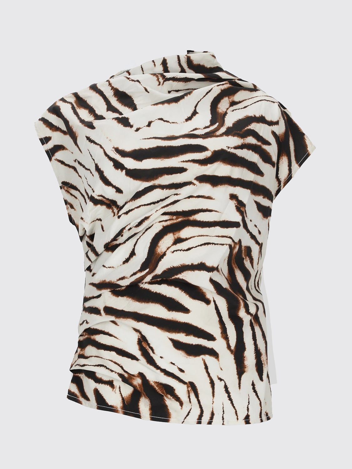 GANNI HEMDBLUSE: Hemdbluse damen Ganni, Cream - Img 2
