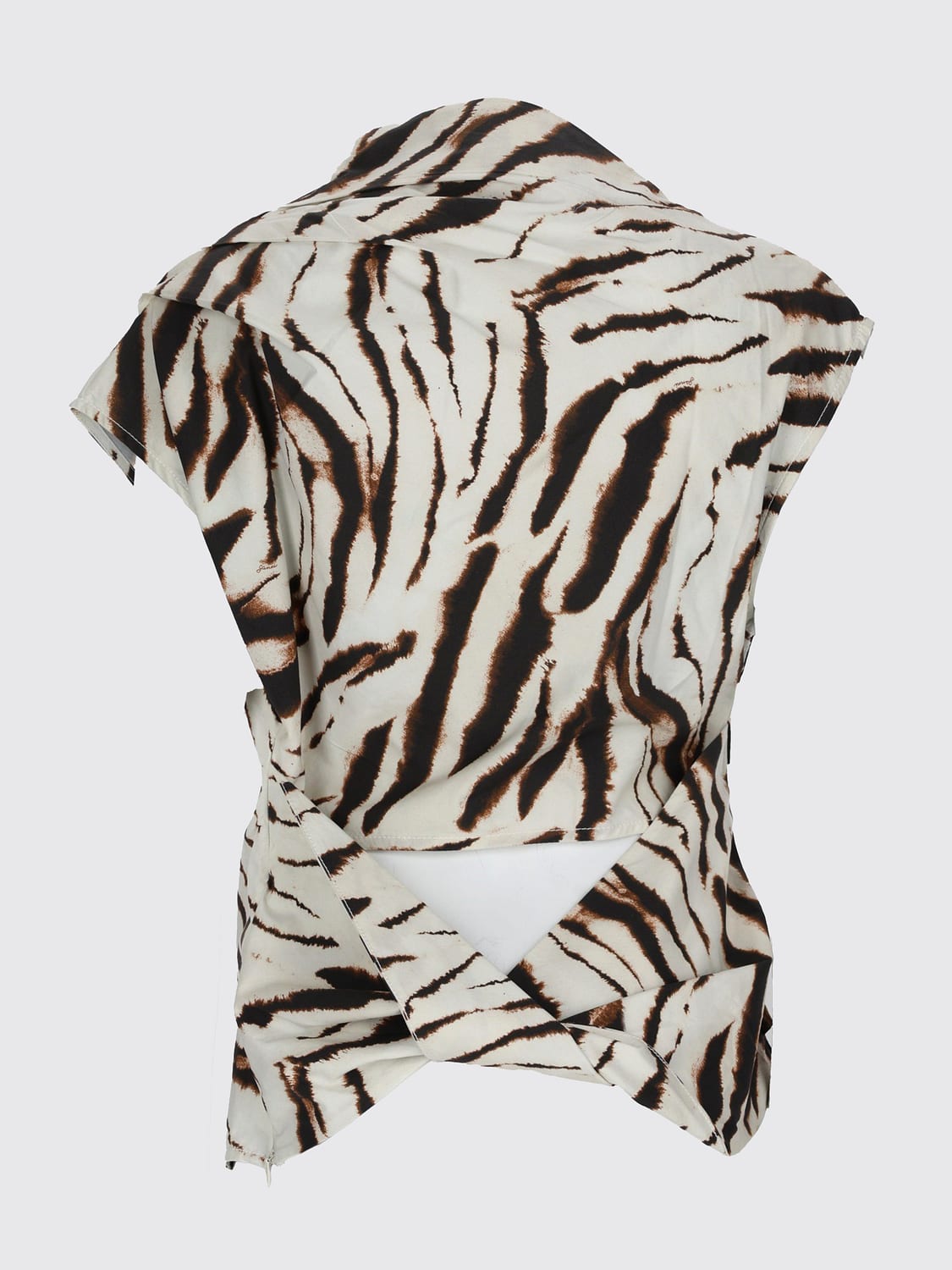 GANNI HEMDBLUSE: Hemdbluse damen Ganni, Cream - Img 3
