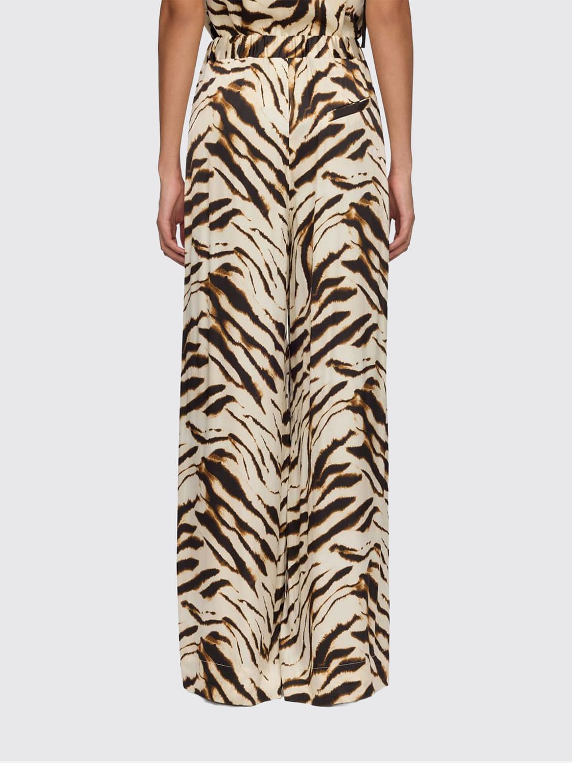GANNI HOSE: Hose damen Ganni, Cream - Img 3