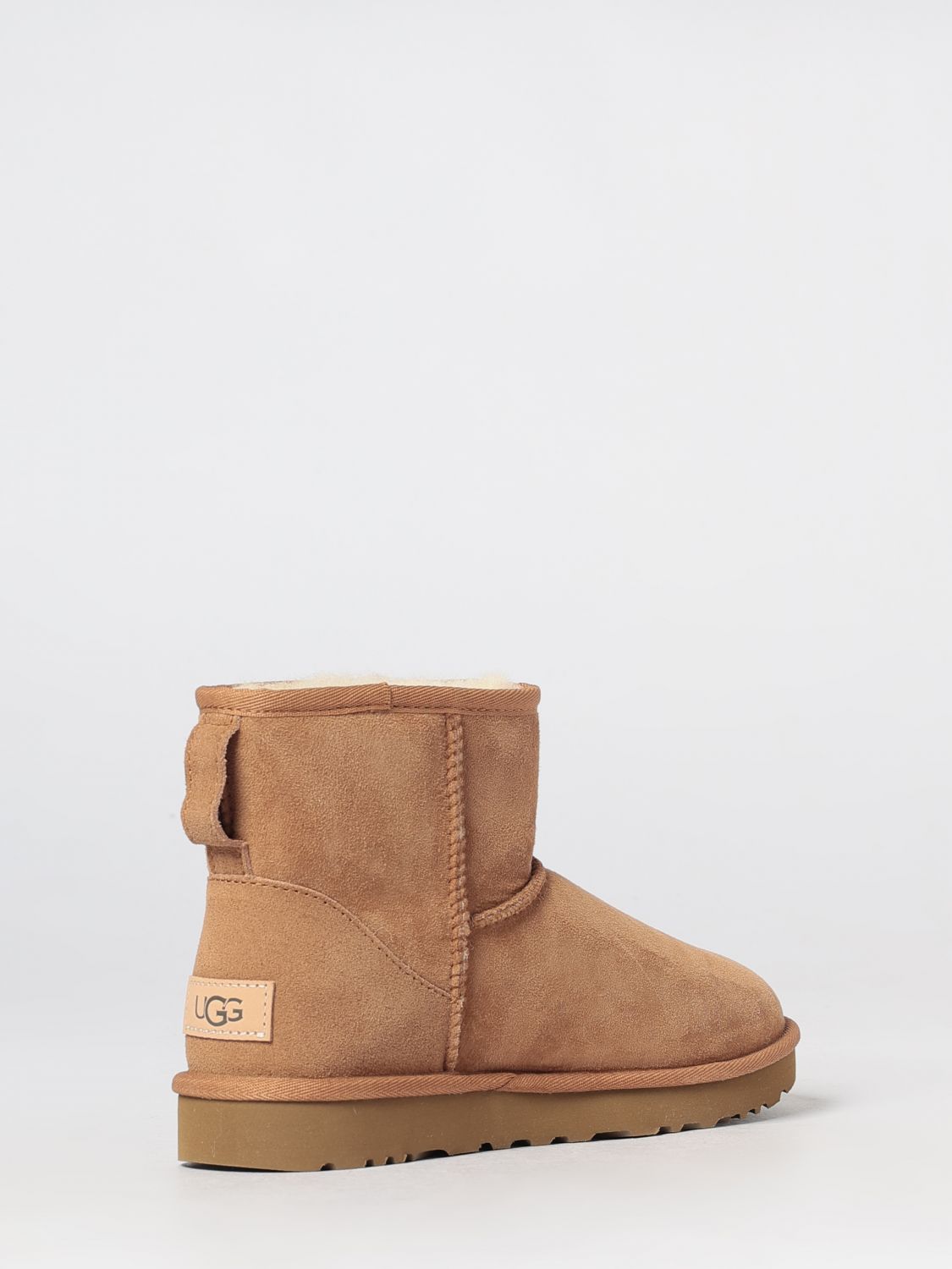 UGG BOTAS: Botines Classic Mini II UGG de ante con forro de shearling, Marrón - Img 3