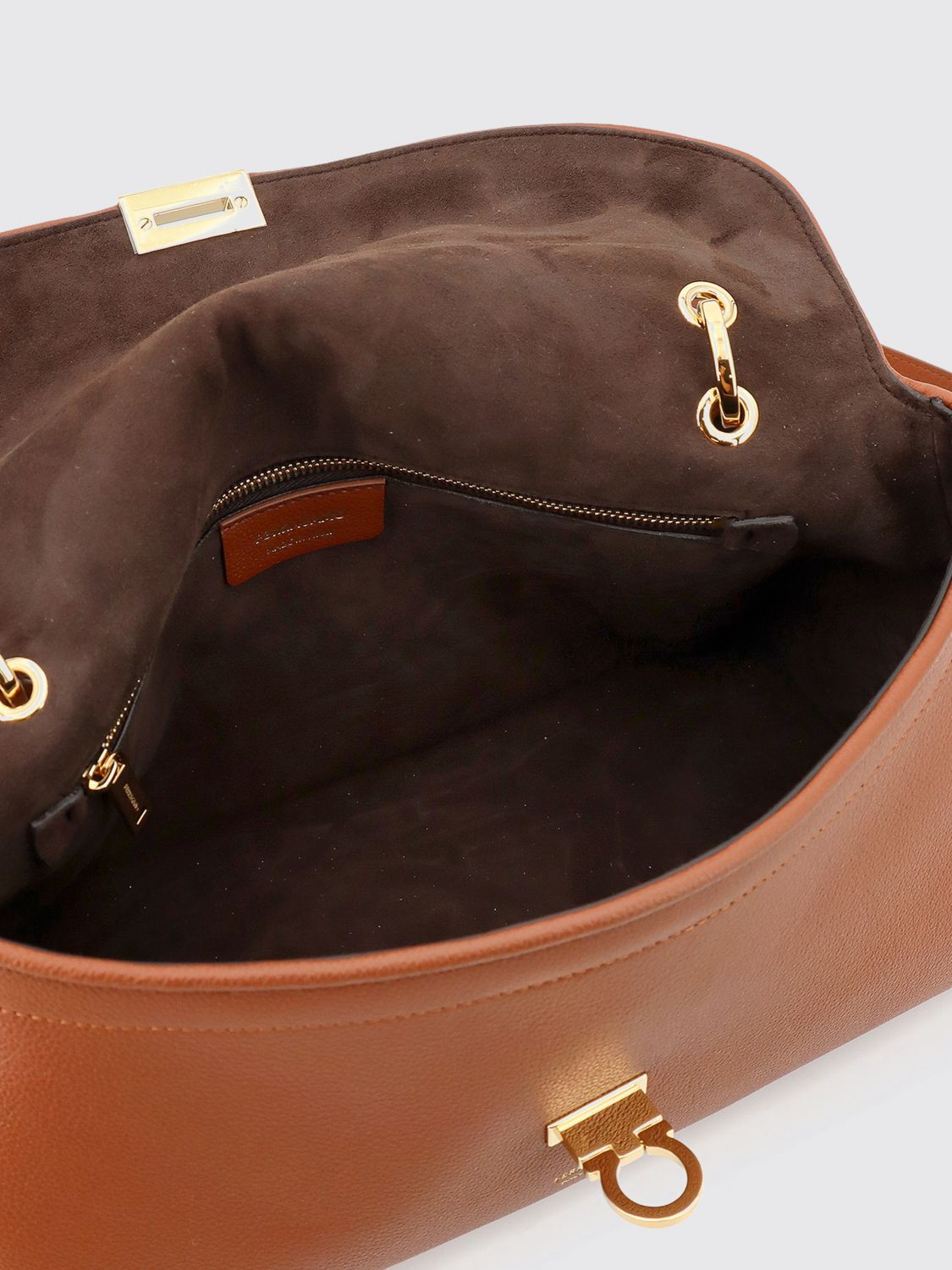 FERRAGAMO SCHULTERTASCHE: Schultertasche damen Ferragamo, Braun - Img 4