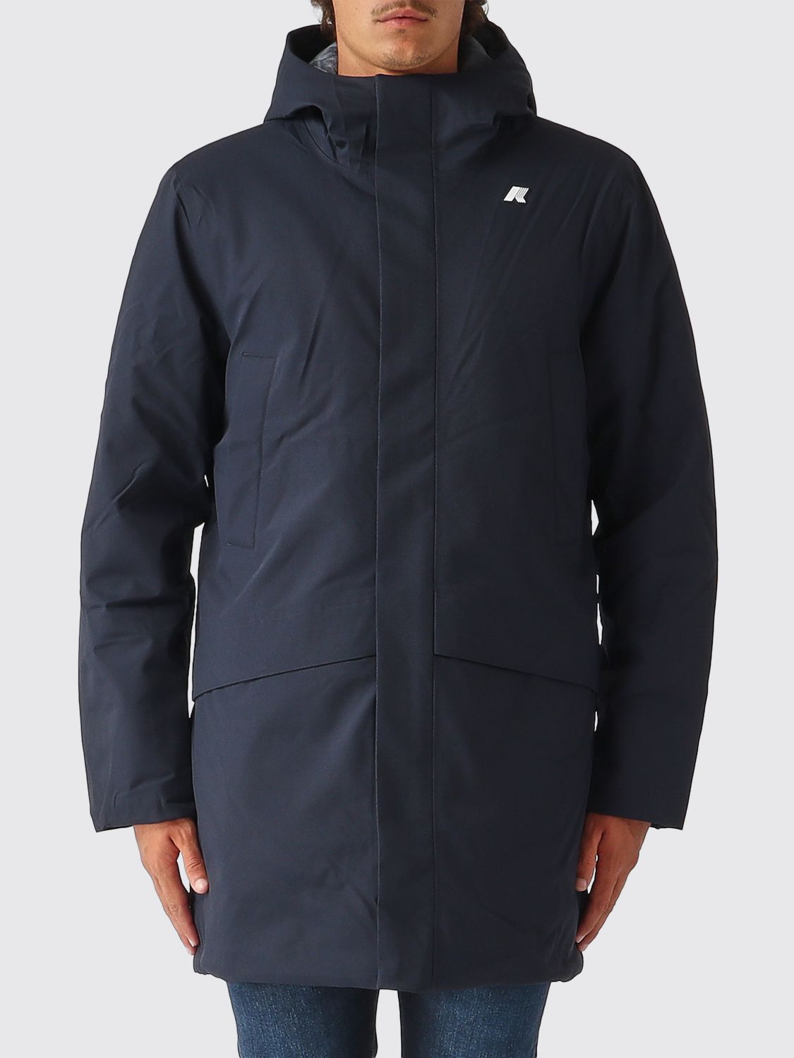 K-WAY COAT: Coat men K-way, Navy - Img 1