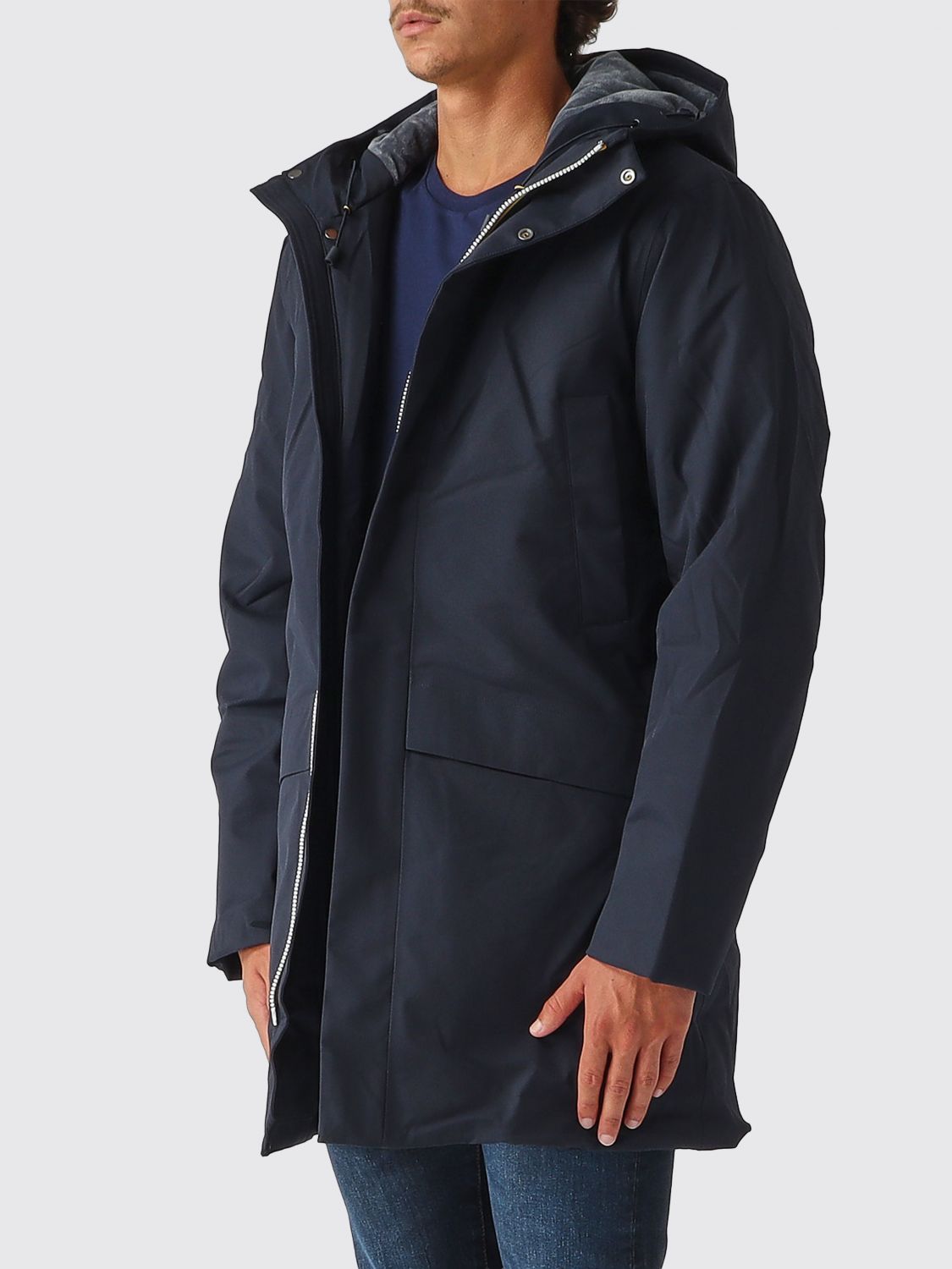K-WAY COAT: Coat men K-way, Navy - Img 3