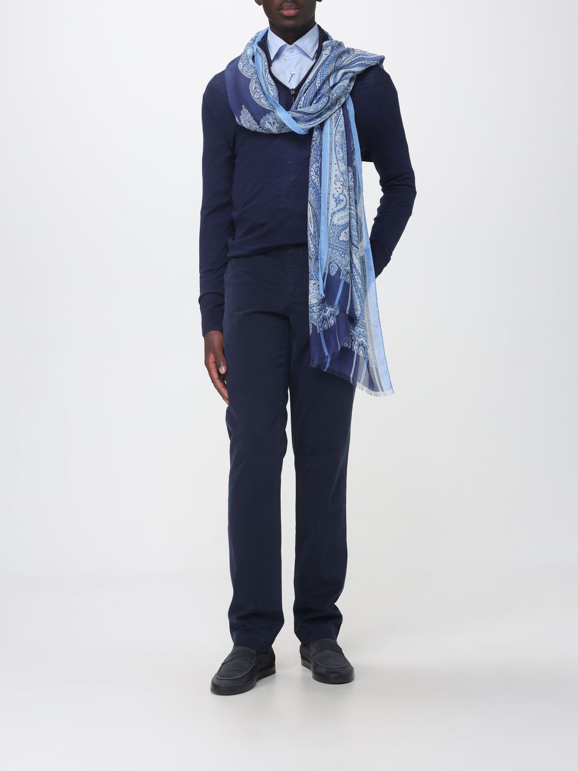 ETRO パンツ: パンツ メンズ Etro, ブルー - Img 2