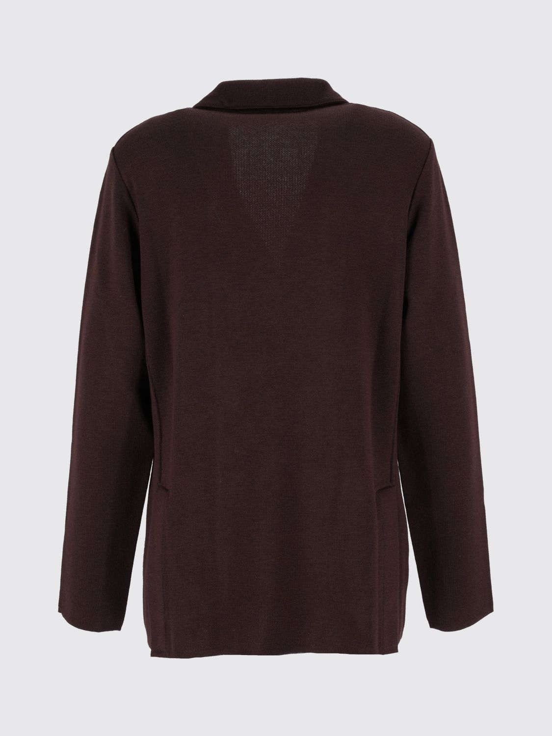 LARDINI JACKET: Lardini Double-Breasted Virgin Wool Blazer with Peak Lapels, Brown - Img 3