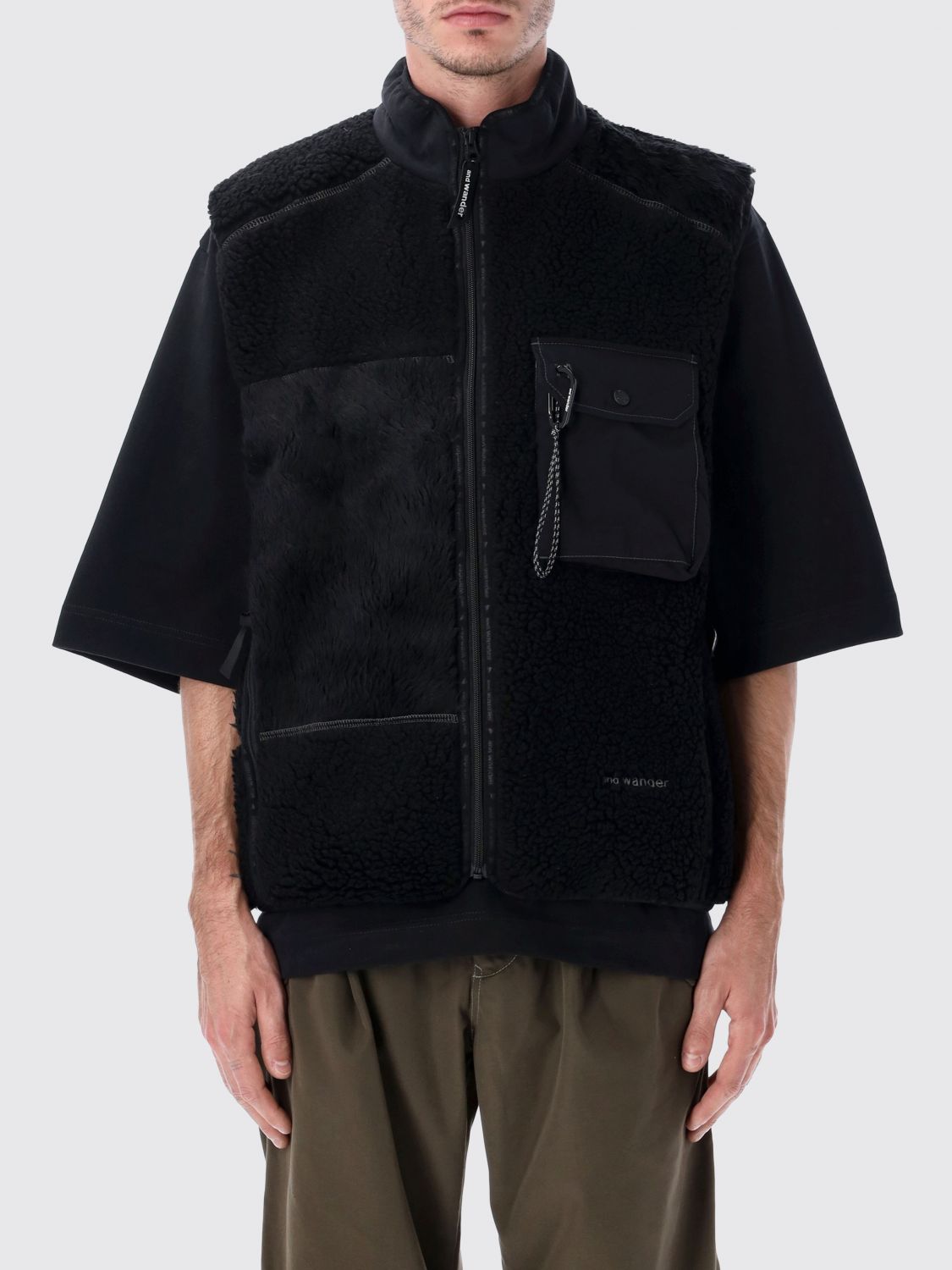 AND WANDER JACKET: Jacket men And Wander, Black - Img 1