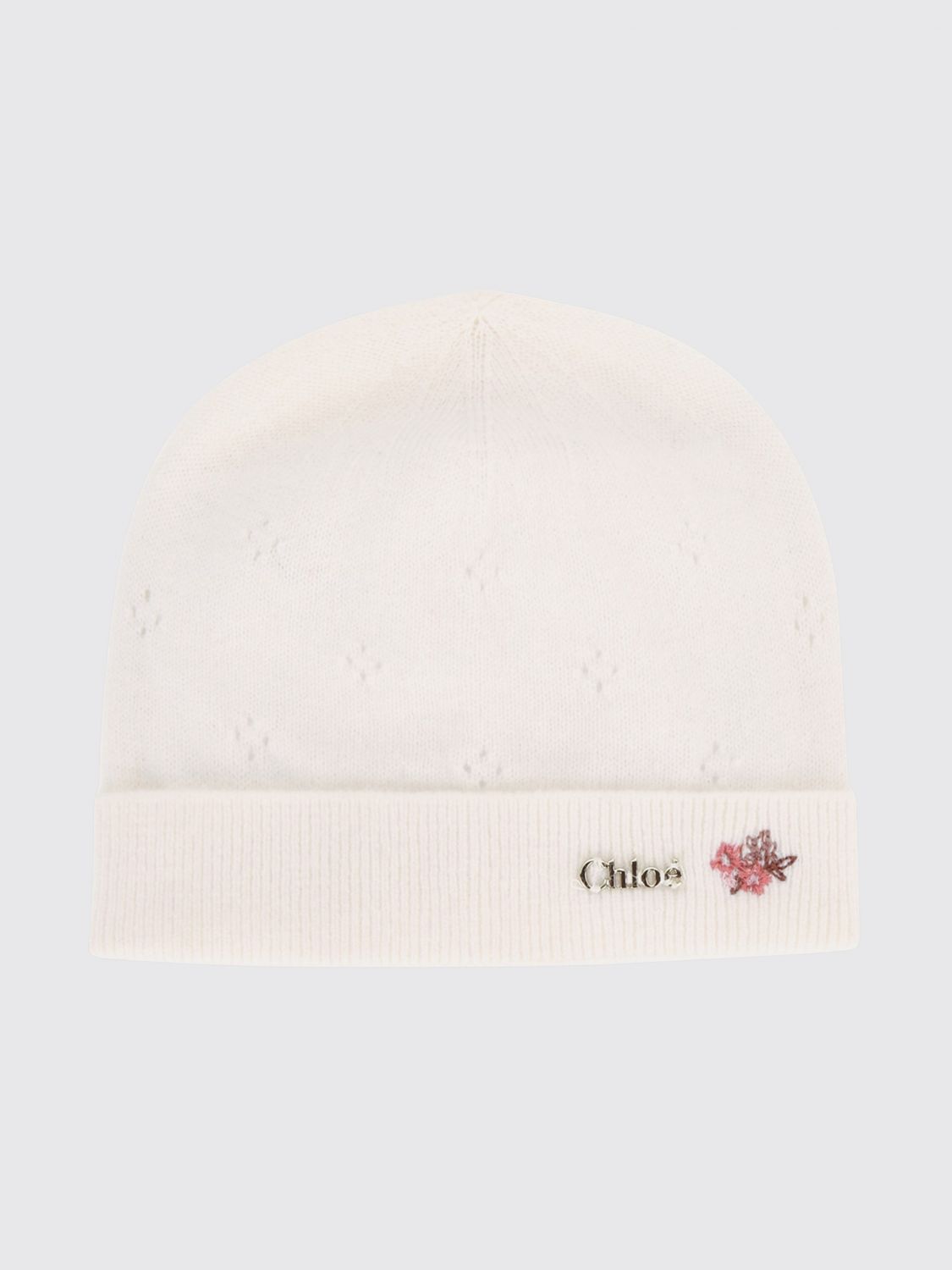 CHLOÉ CAPPELLO NEONATO: Cappello neonato bambino ChloÉ, Marrone - Img 1