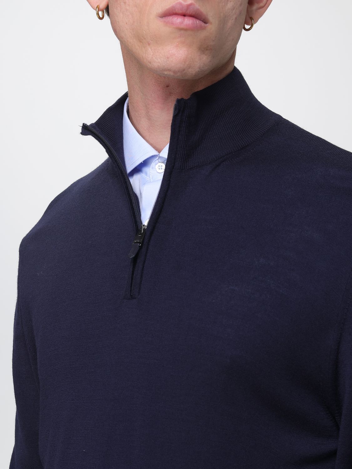 CANALI 毛衣: 毛衣 男士 Canali, 蓝色 - Img 3