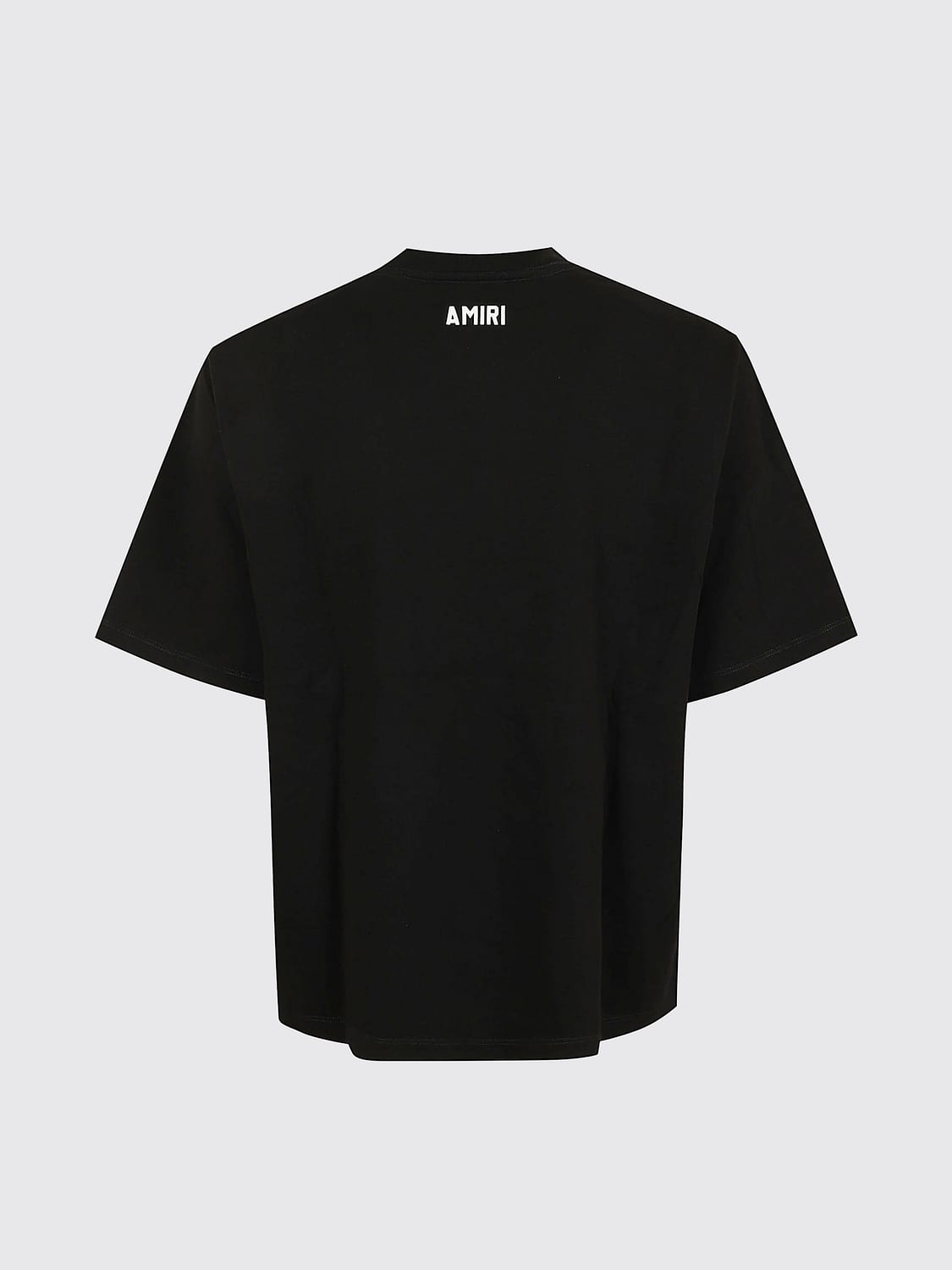 AMIRI CAMISETA: Camiseta Amiri de algodón con estampado de logo y hombros caídos, Negro - Img 3