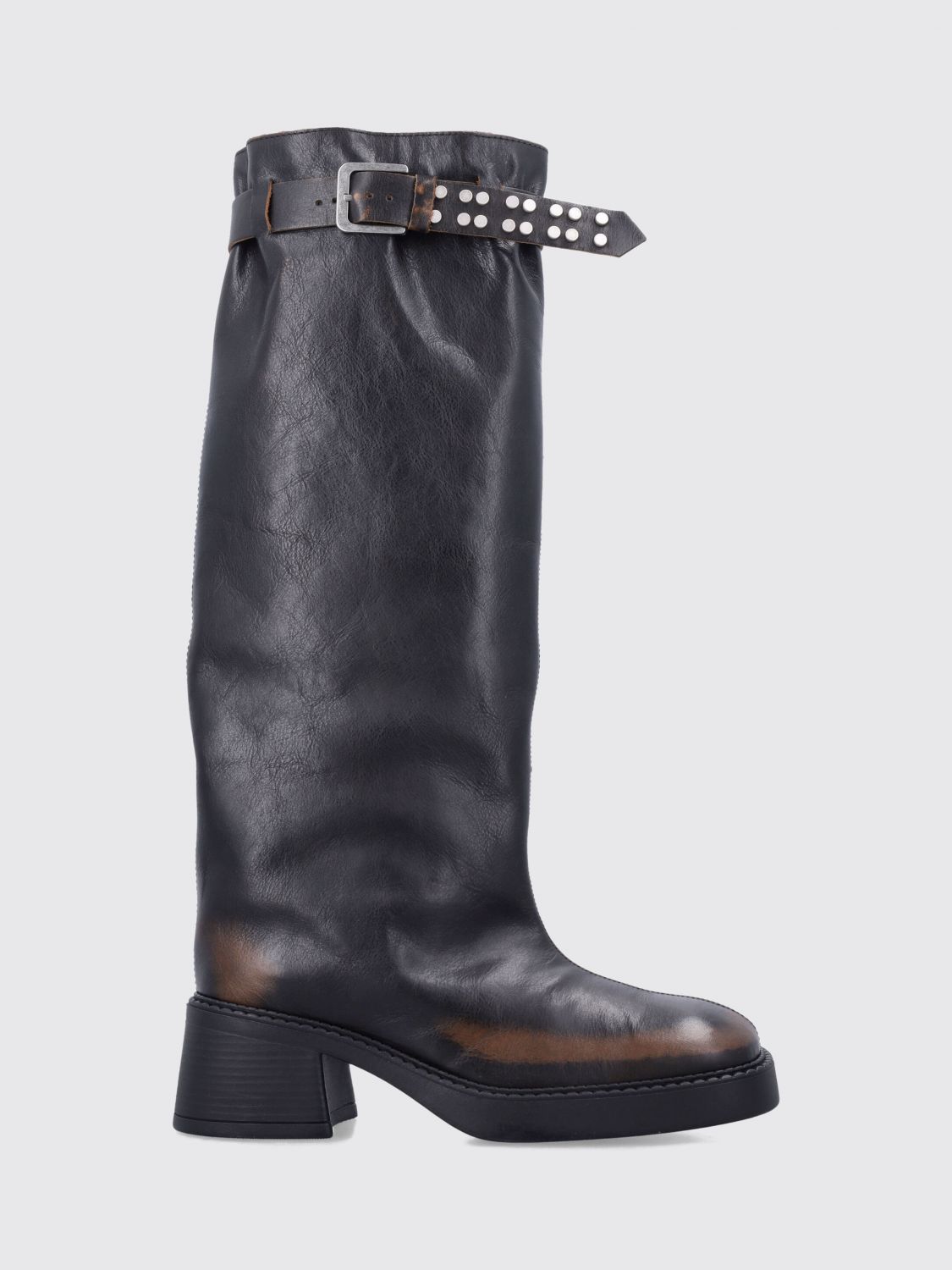 MIISTA FLACHE SCHUHE: Flache schuhe damen Miista, Burnt - Img 1