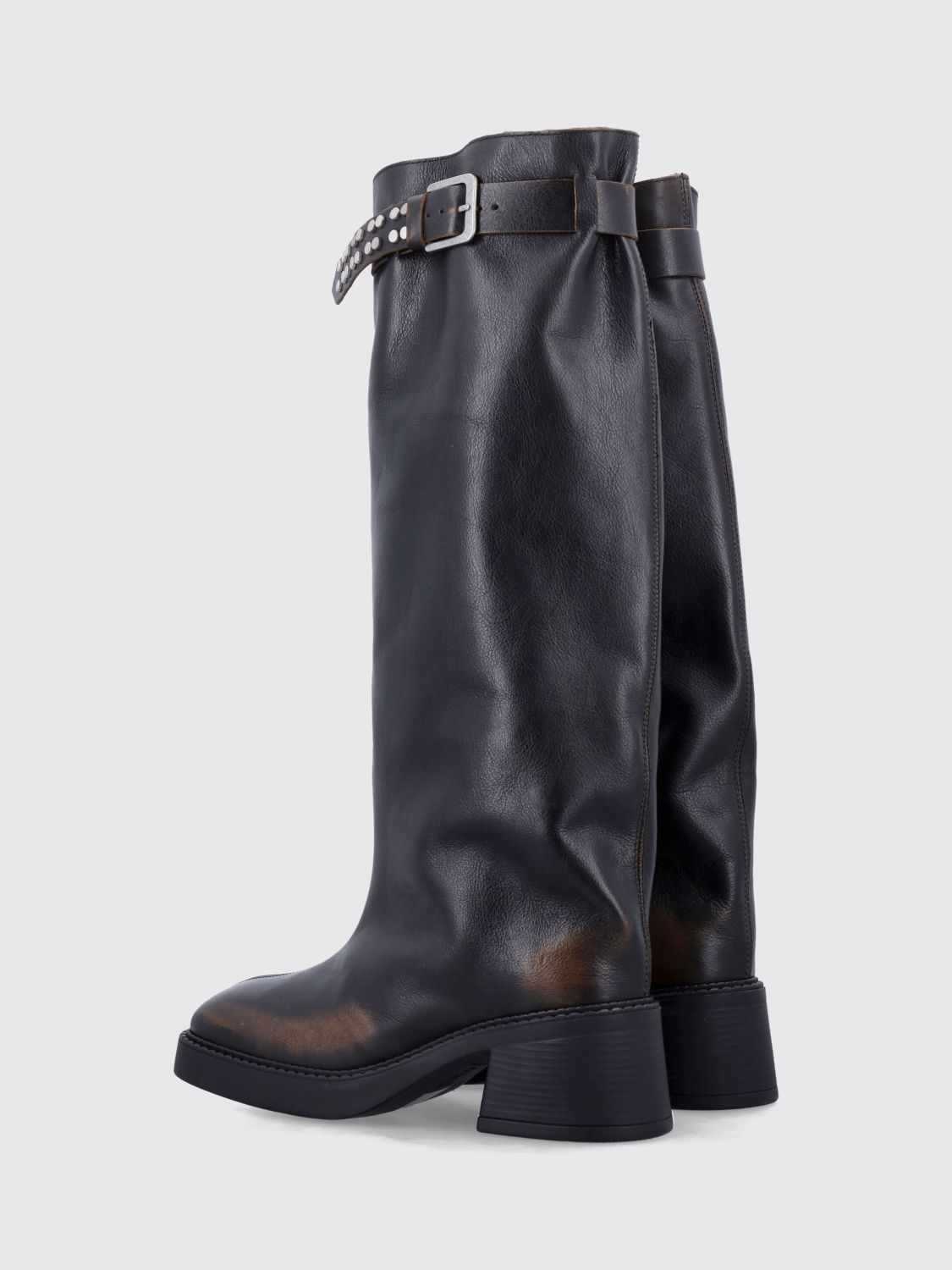 MIISTA FLACHE SCHUHE: Flache schuhe damen Miista, Burnt - Img 3