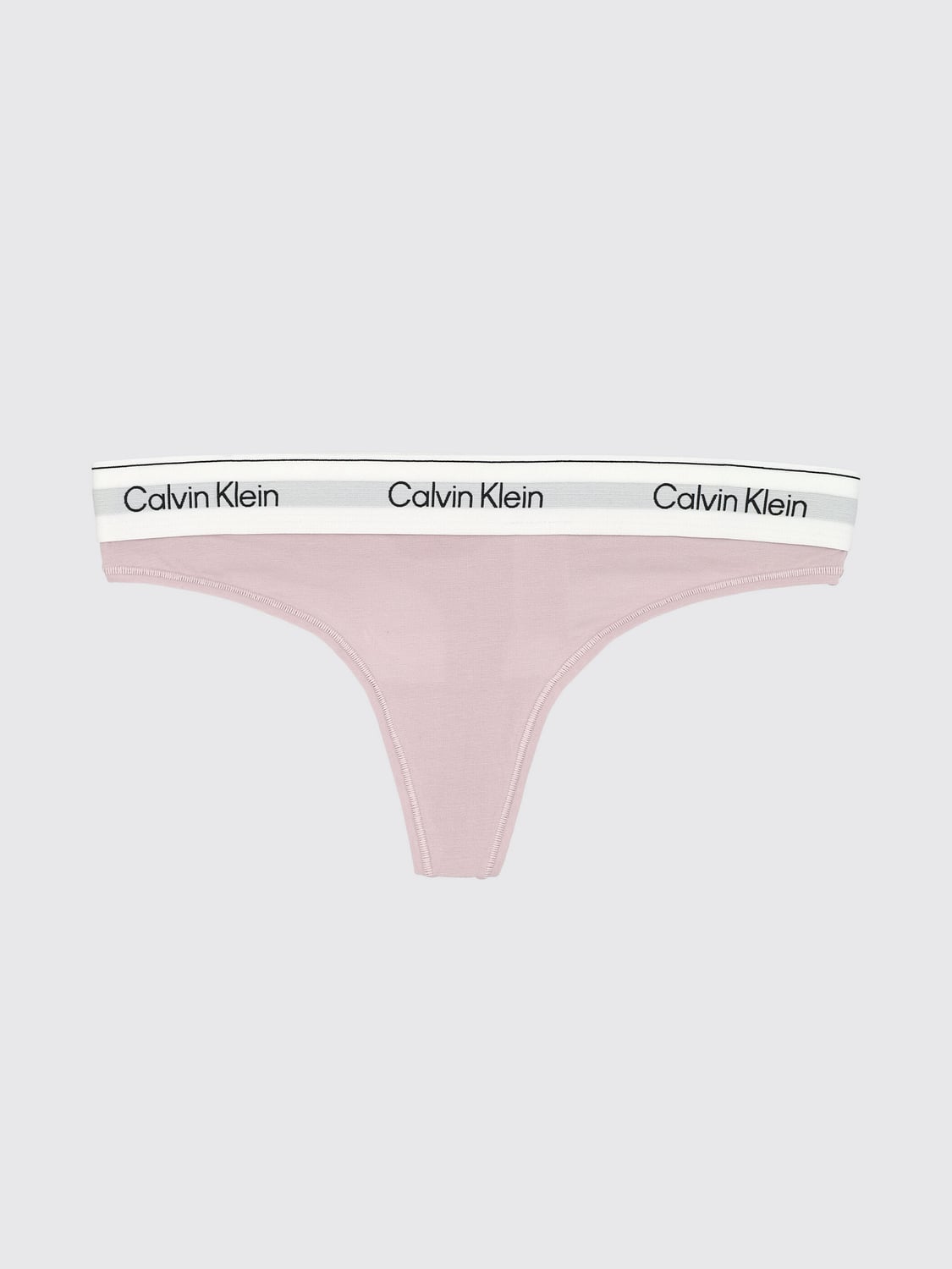 CALVIN KLEIN INTIMO: Perizoma Calvin Klein in misto cotone e modal con fascia logata, Rosa - Img 1