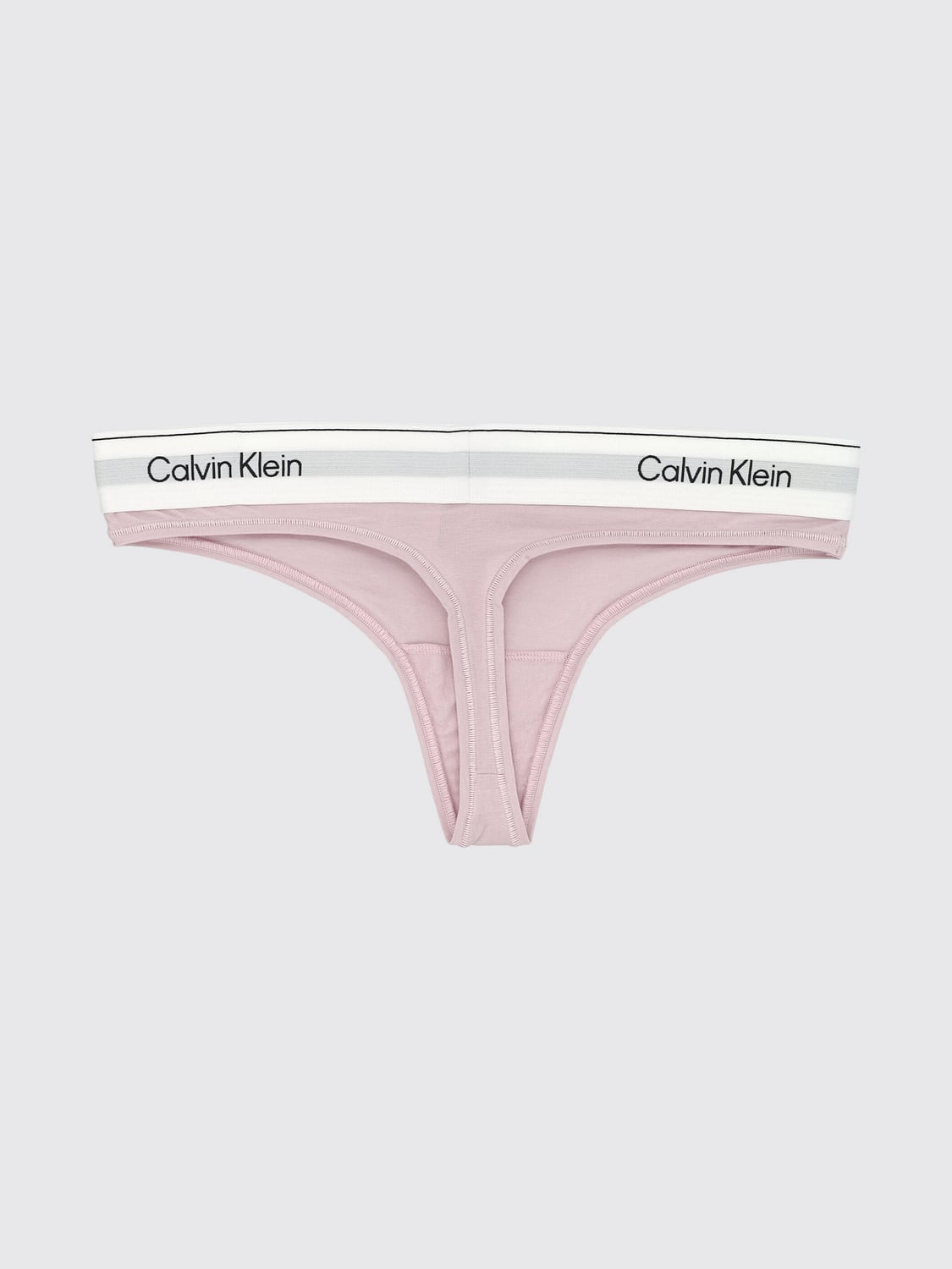 CALVIN KLEIN INTIMO: Perizoma Calvin Klein in misto cotone e modal con fascia logata, Rosa - Img 2