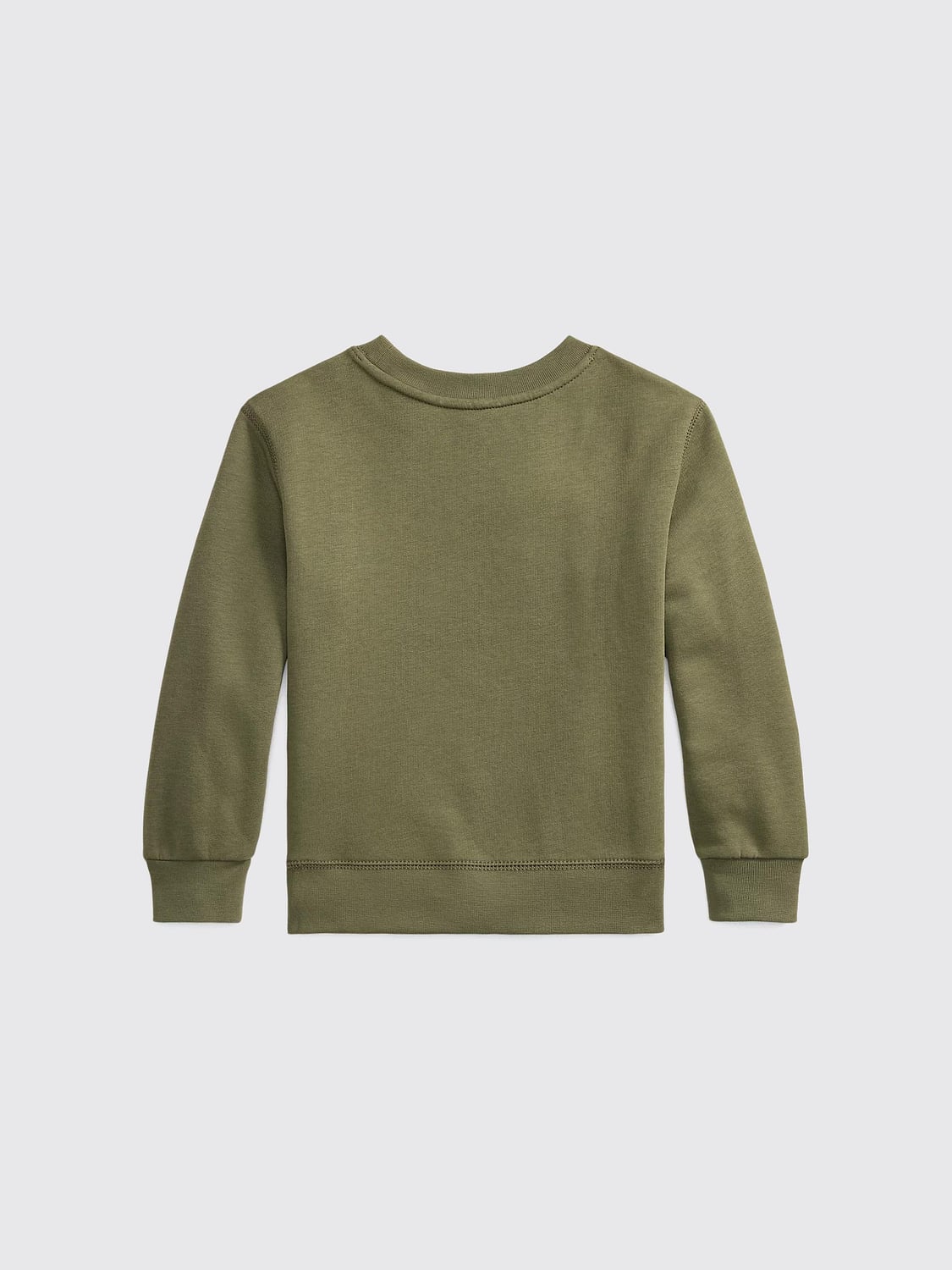 POLO RALPH LAUREN PULL: Sweat ras du cou Polo Ralph Lauren pour garçon en coton mélangé avec imprimé Teddy Bear, Olive - Img 2