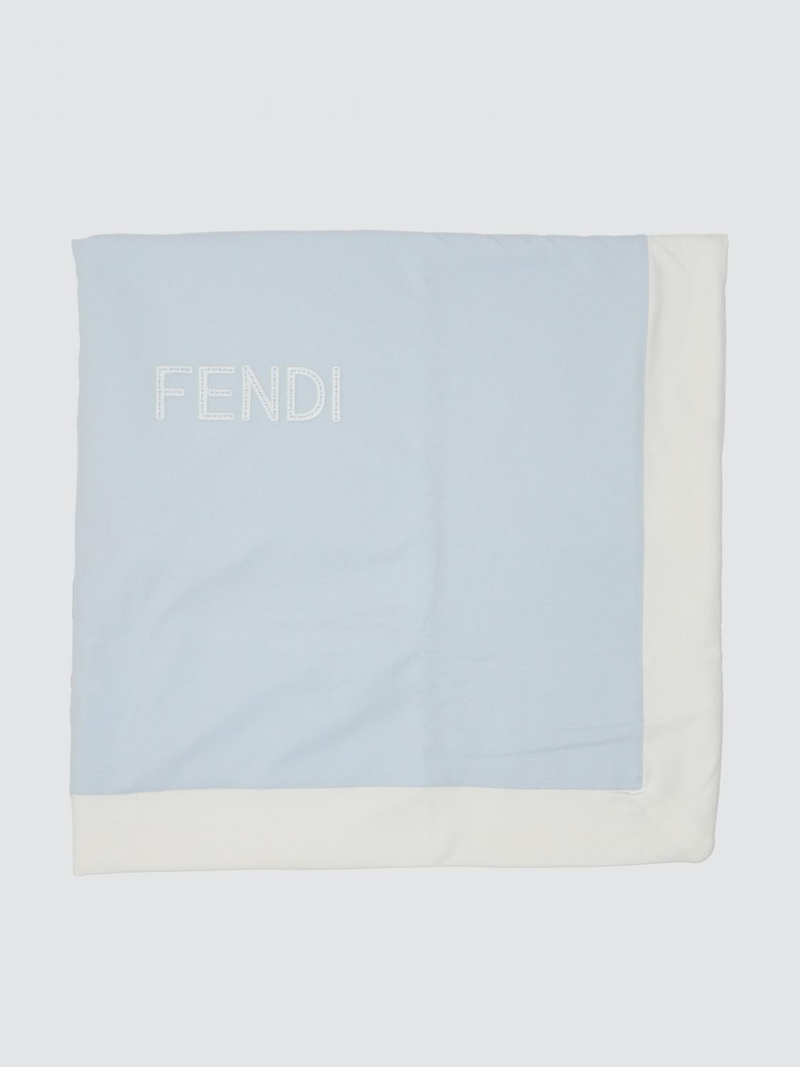 FENDI DECKE: Decke kinder Fendi, Hellblau - Img 1