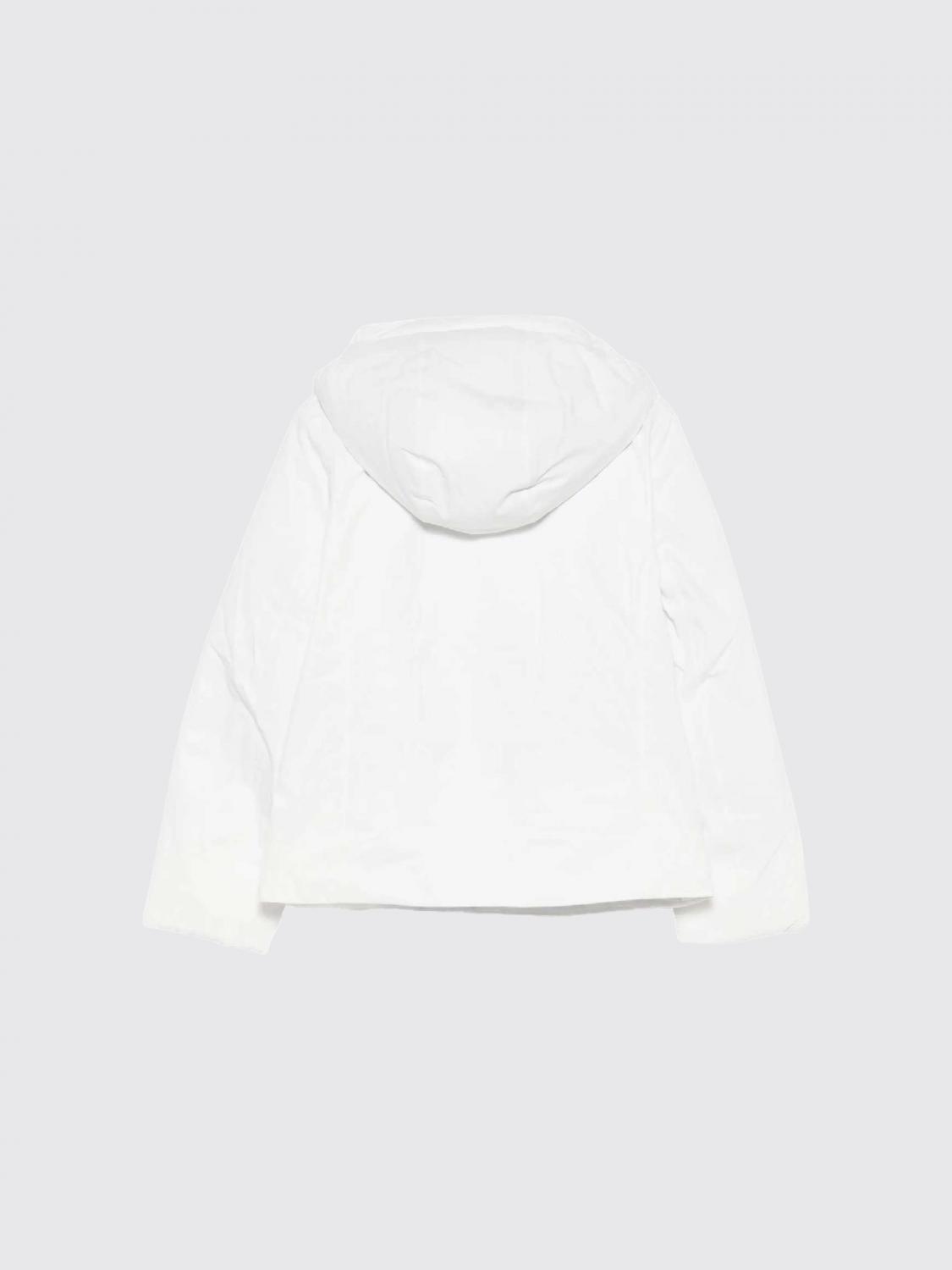K-WAY JACKE: K-Way Lily Daunenjacke für Jungen mit Shearling-Futter und Kapuze, Weiß - Img 2