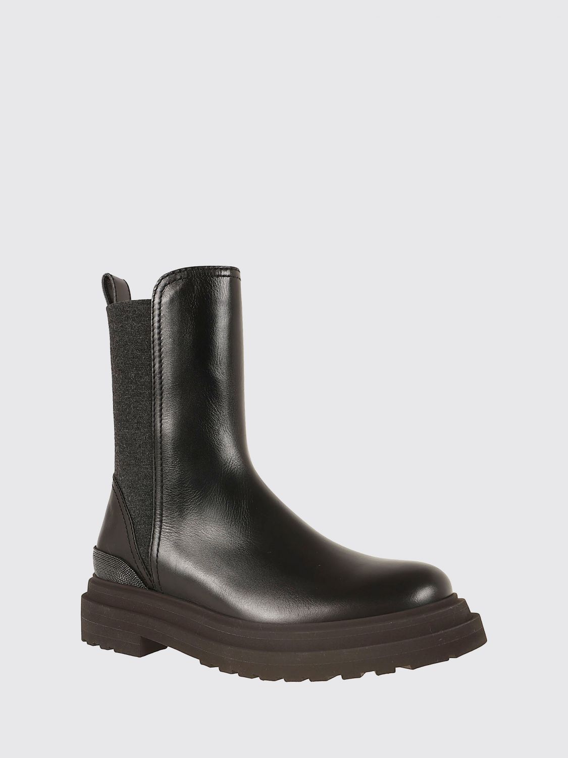 BRUNELLO CUCINELLI BOTAS: Botas mujer Brunello Cucinelli, Negro - Img 2