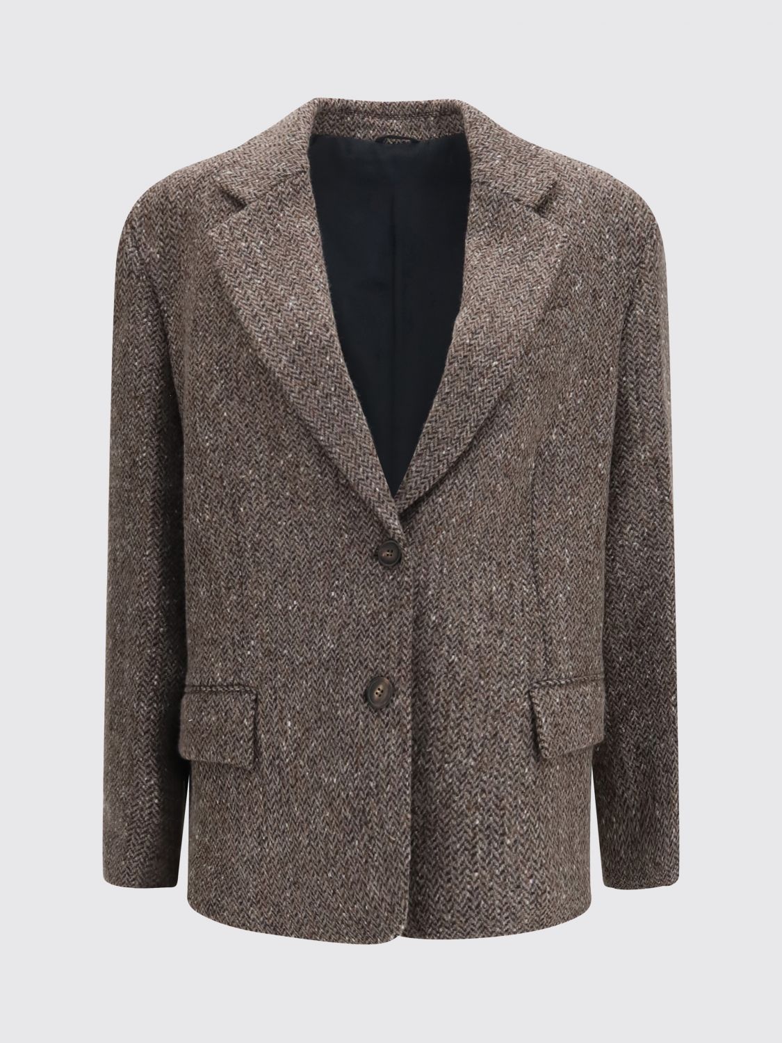 BRUNELLO CUCINELLI JACKET: Jacket woman Brunello Cucinelli, Brown - Img 2