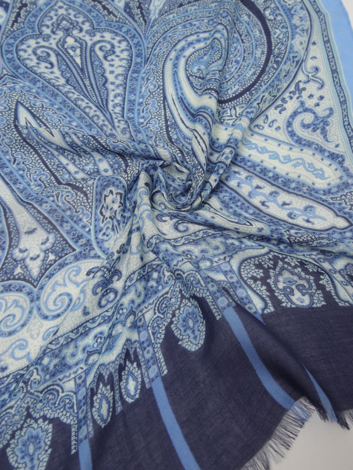 ETRO ÉCHARPE: Écharpe homme Etro, Bleu - Img 3