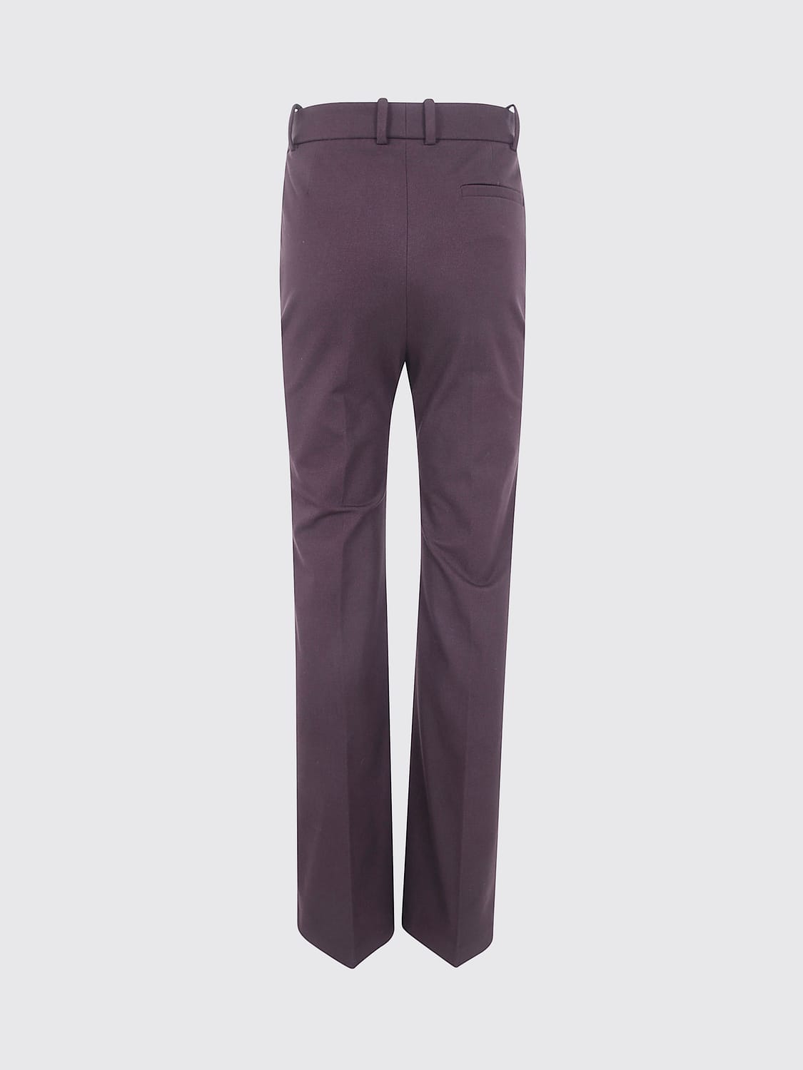 JOSEPH PANTS: High-Waisted Flared Tailored Trousers Joseph in Viscose and Cotton Blend, Red - Img 3