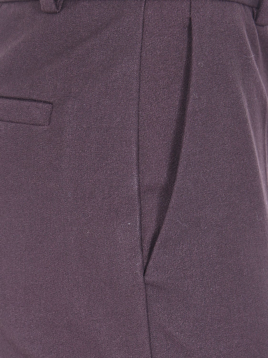 JOSEPH PANTS: High-Waisted Flared Tailored Trousers Joseph in Viscose and Cotton Blend, Red - Img 4