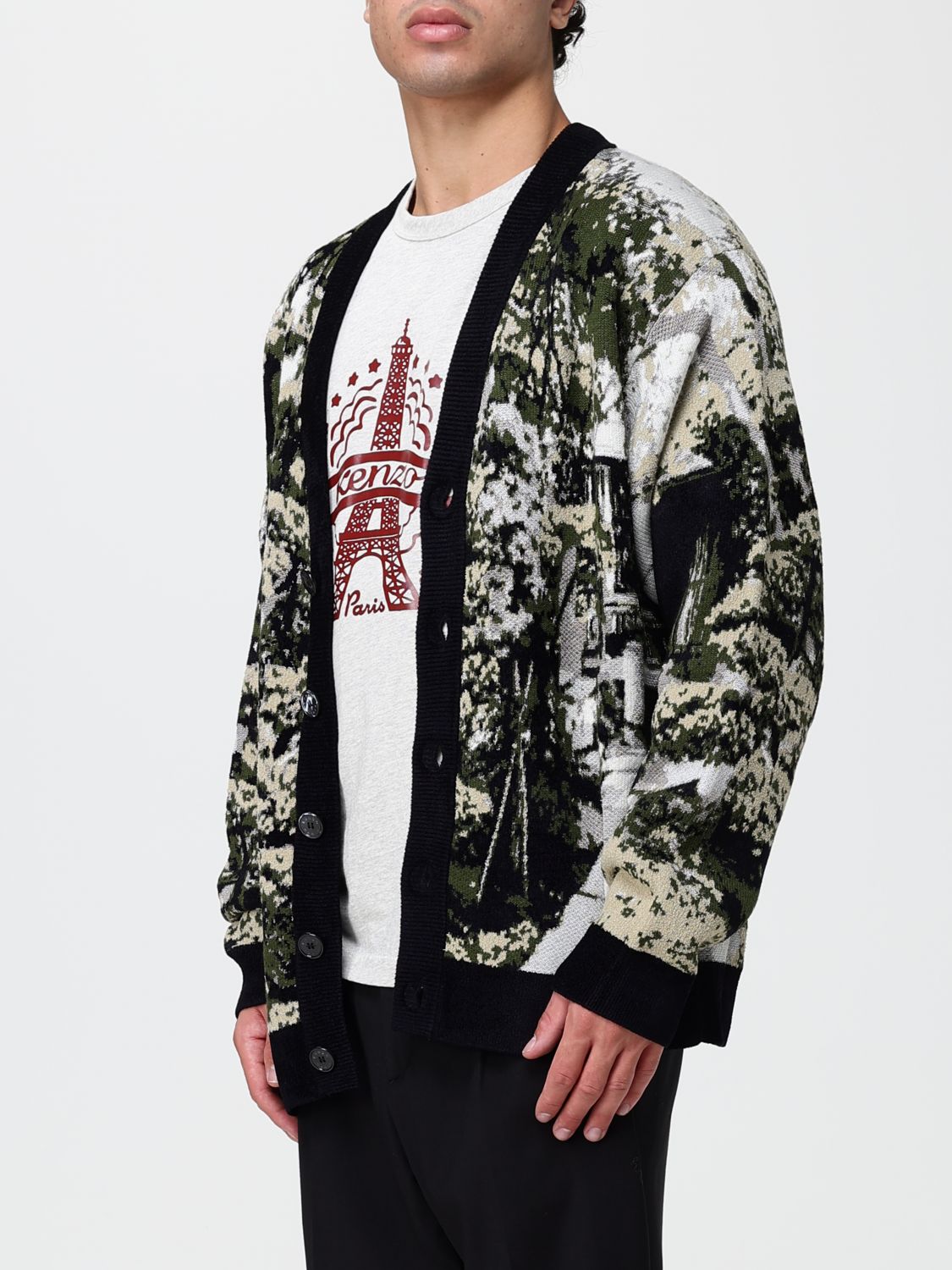 KENZO SWEATER: Sweater men Kenzo, Kaki - Img 3