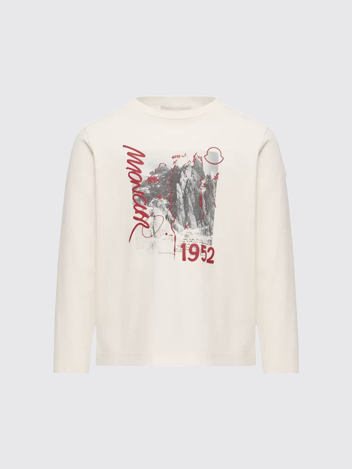 MONCLER T-SHIRT: T-shirt kids Moncler, White - Img 1