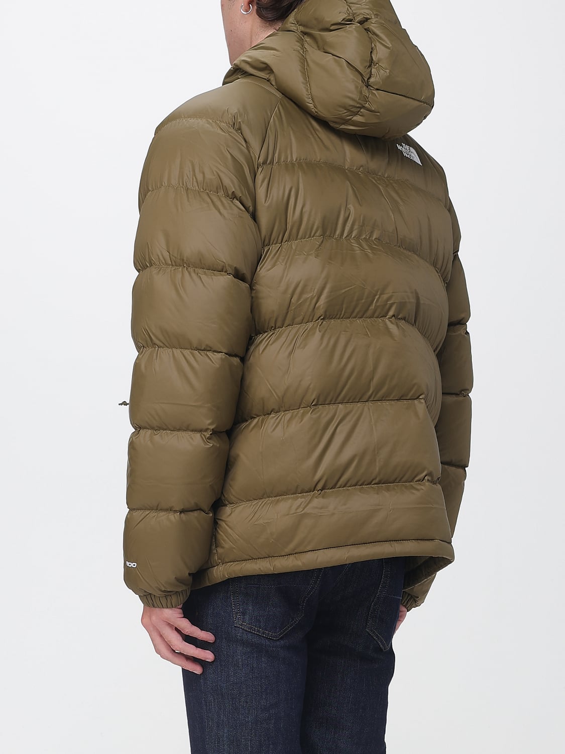THE NORTH FACE JACKET: Hooded Short Down Jacket The North Face in Water-Repellent Recycled Nylon, Green - Img 2