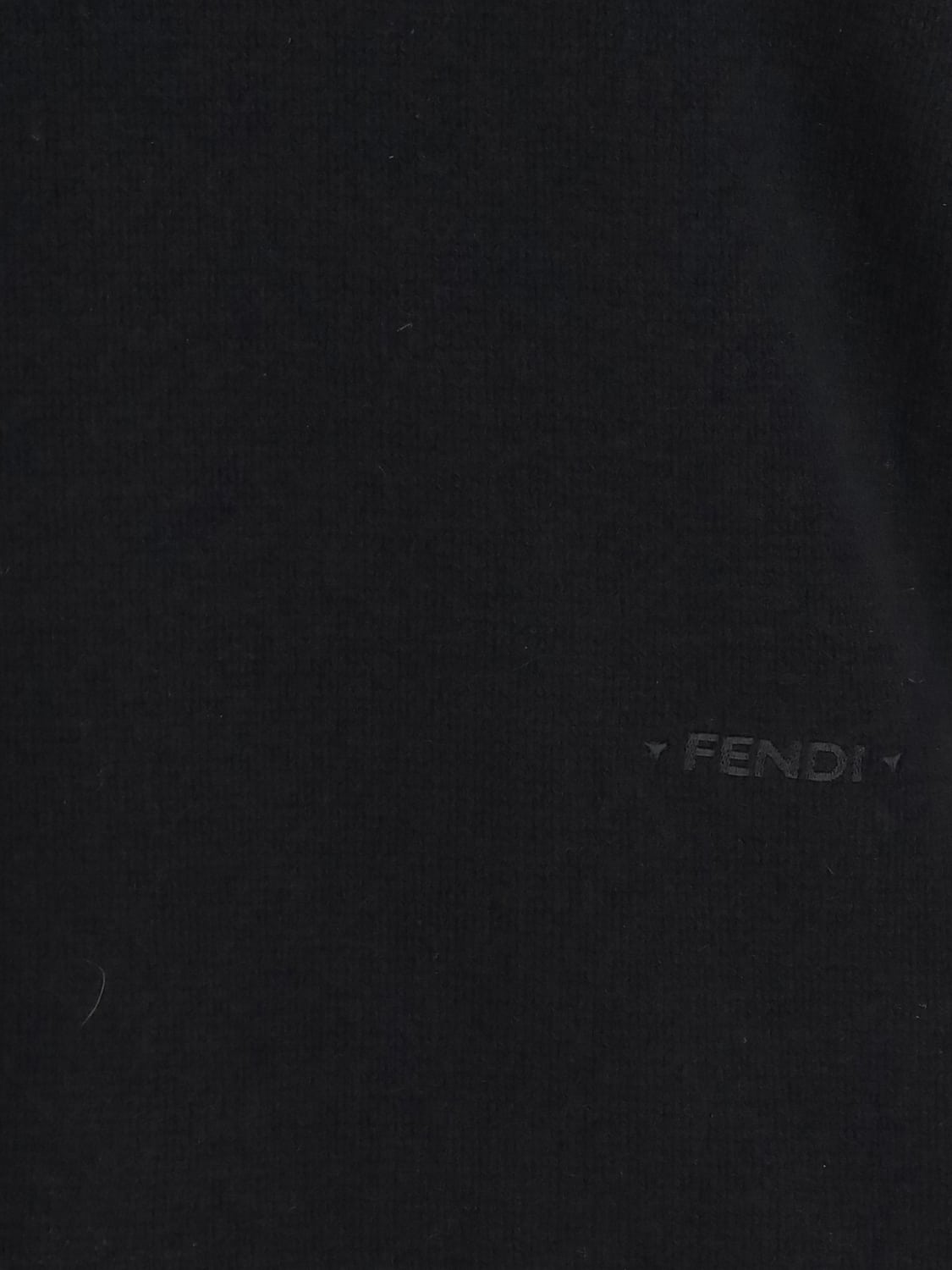 FENDI PULLOVER: Pullover Fendi aus 100% Kaschmir mit Rundhalsausschnitt und Rippbündchen, Schwarz - Img 4