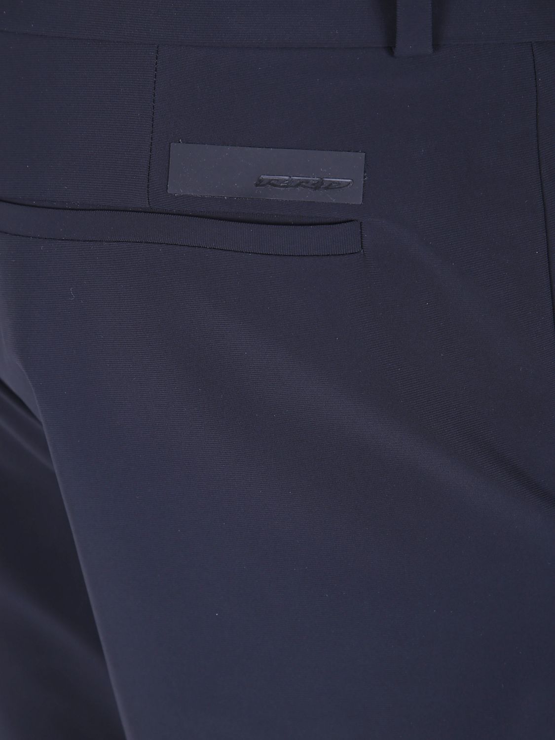 RRD PANTS: RRD Surflex Winter Slim Fit Chino Trousers in SURFLEX® Technical Fabric, Black - Img 4