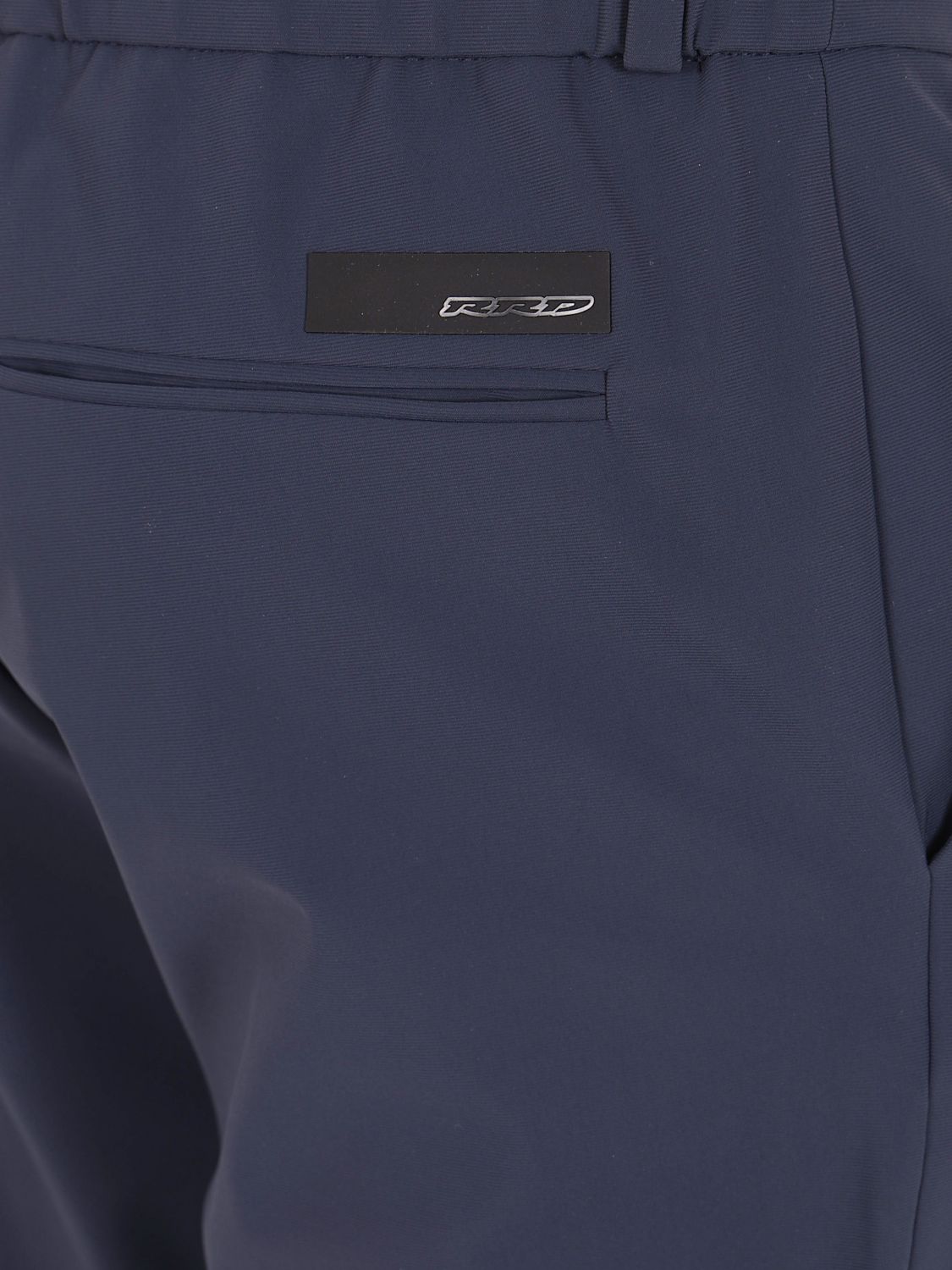 RRD PANTS: Slim Fit Chino Trousers RRD in Technical Jersey with Mid-Rise Waist, Grey - Img 4