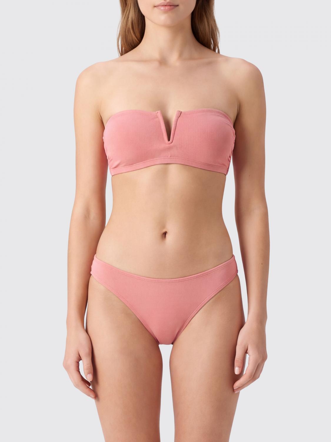 ERES SWIMSUIT: Bandeau Bikini Eres with Low-Rise Briefs, Pink - Img 1