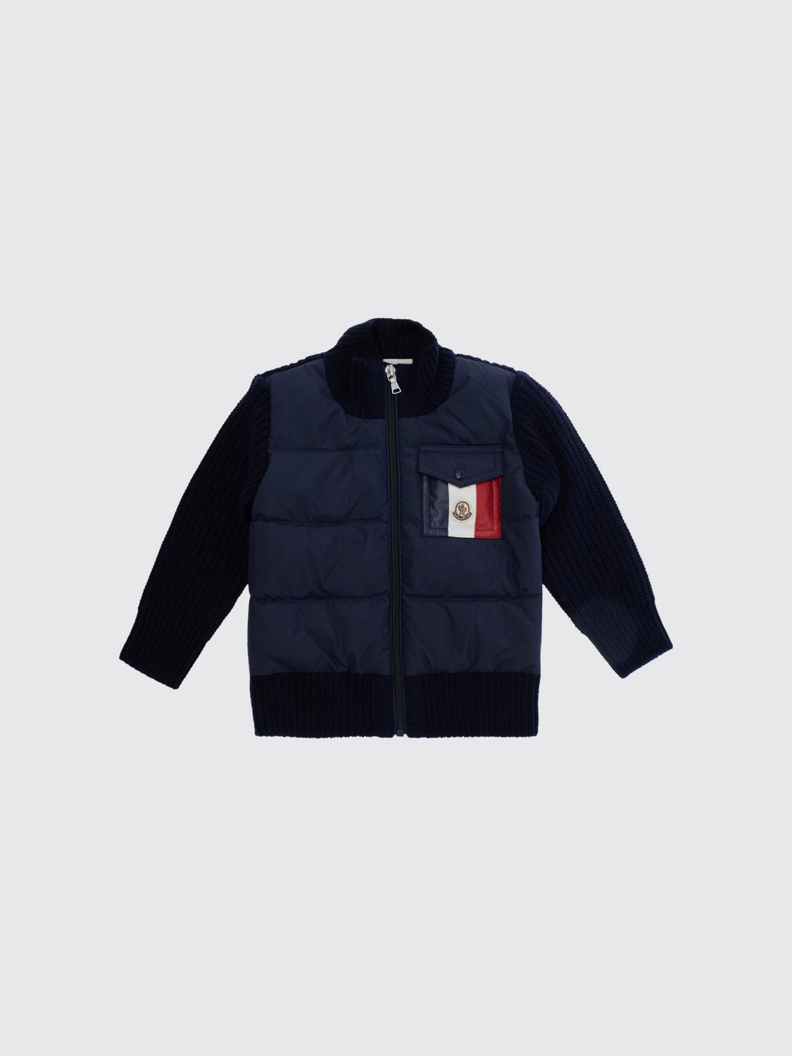 MONCLER PULL: Pull enfant Moncler, Bleu Marine - Img 1