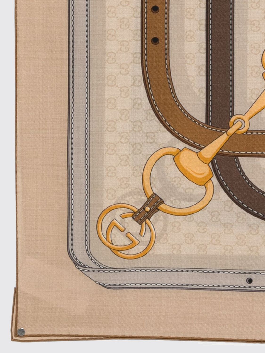 GUCCI BUFANDA: Bufanda mujer Gucci, Beige - Img 2