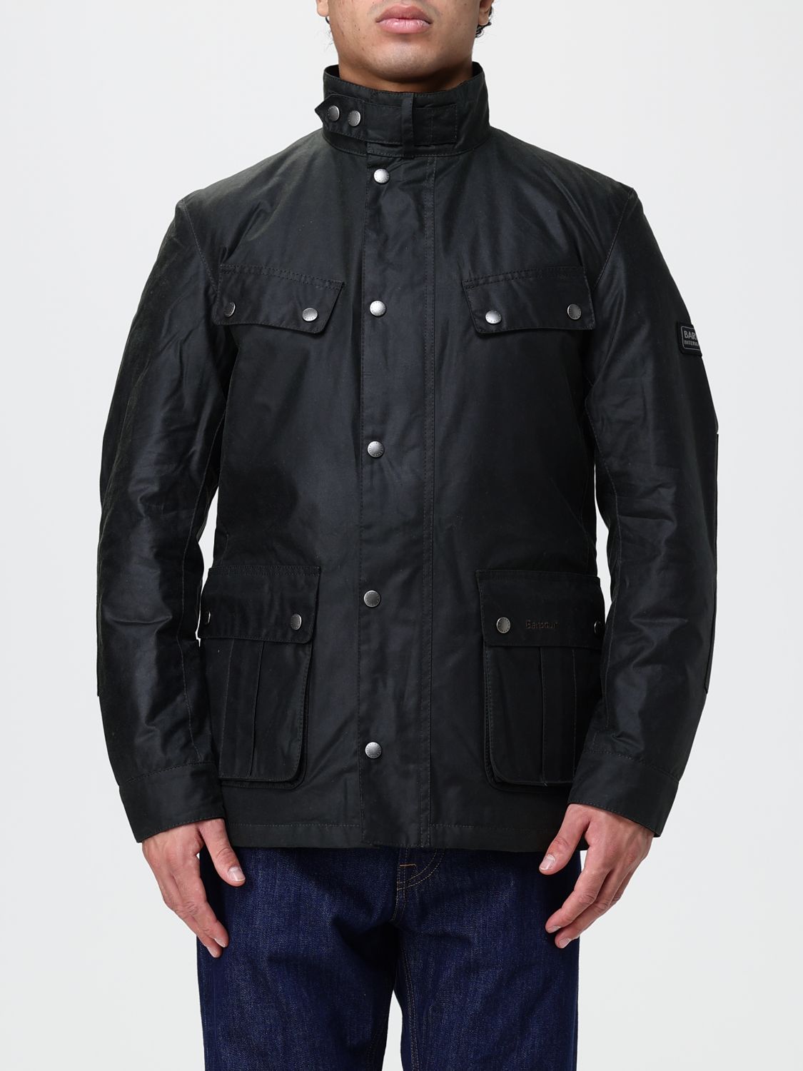 BARBOUR INTERNATIONAL 外套: 外套 男士 Barbour International, 棕色 - Img 1