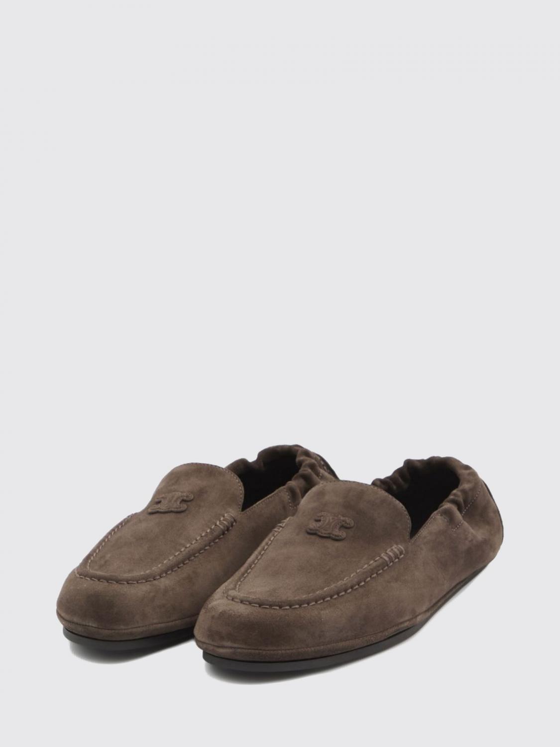 CELINE MOCASSIN: Mocassin femme Celine, Marron - Img 2