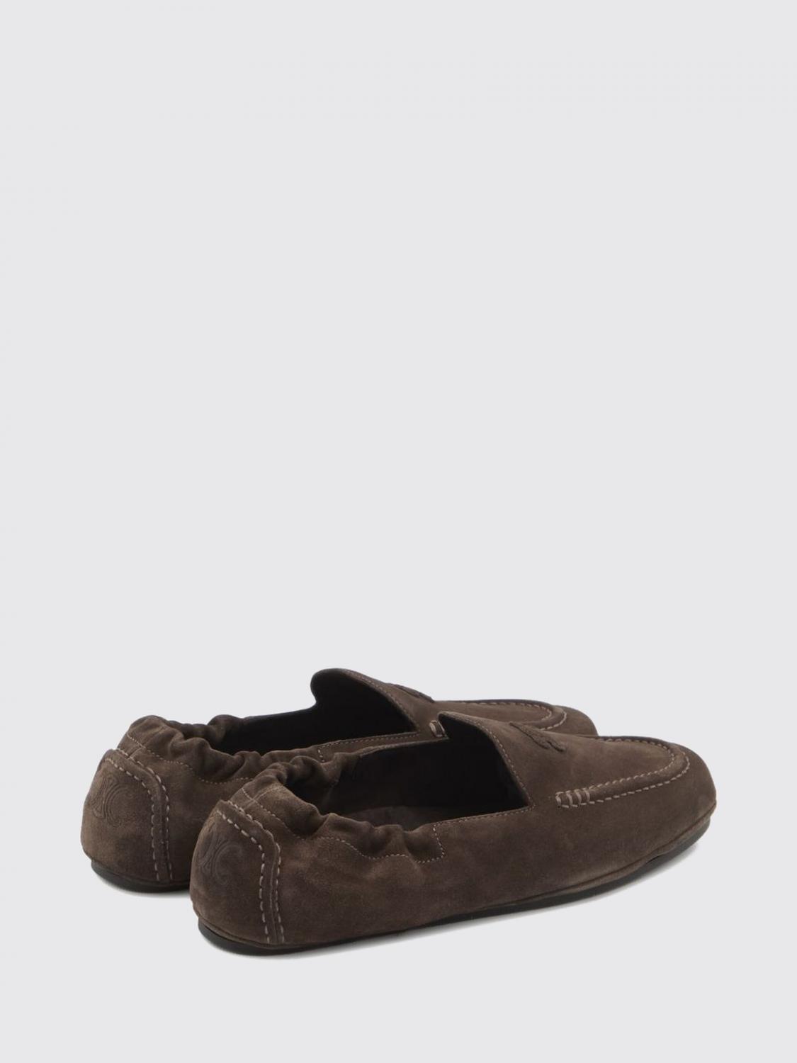 CELINE MOCASSIN: Mocassin femme Celine, Marron - Img 3