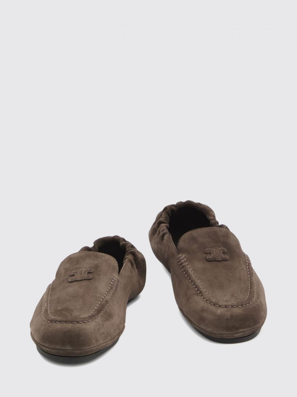 CELINE MOCASSIN: Mocassin femme Celine, Marron - Img 4