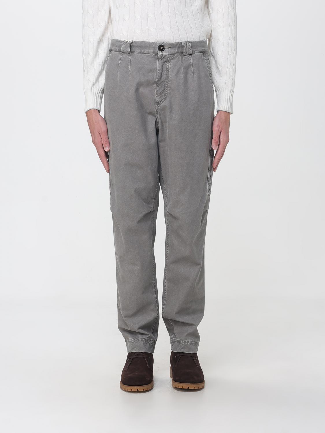 BRUNELLO CUCINELLI 팬츠: 팬츠 남성 Brunello Cucinelli, 그레이 - Img 1