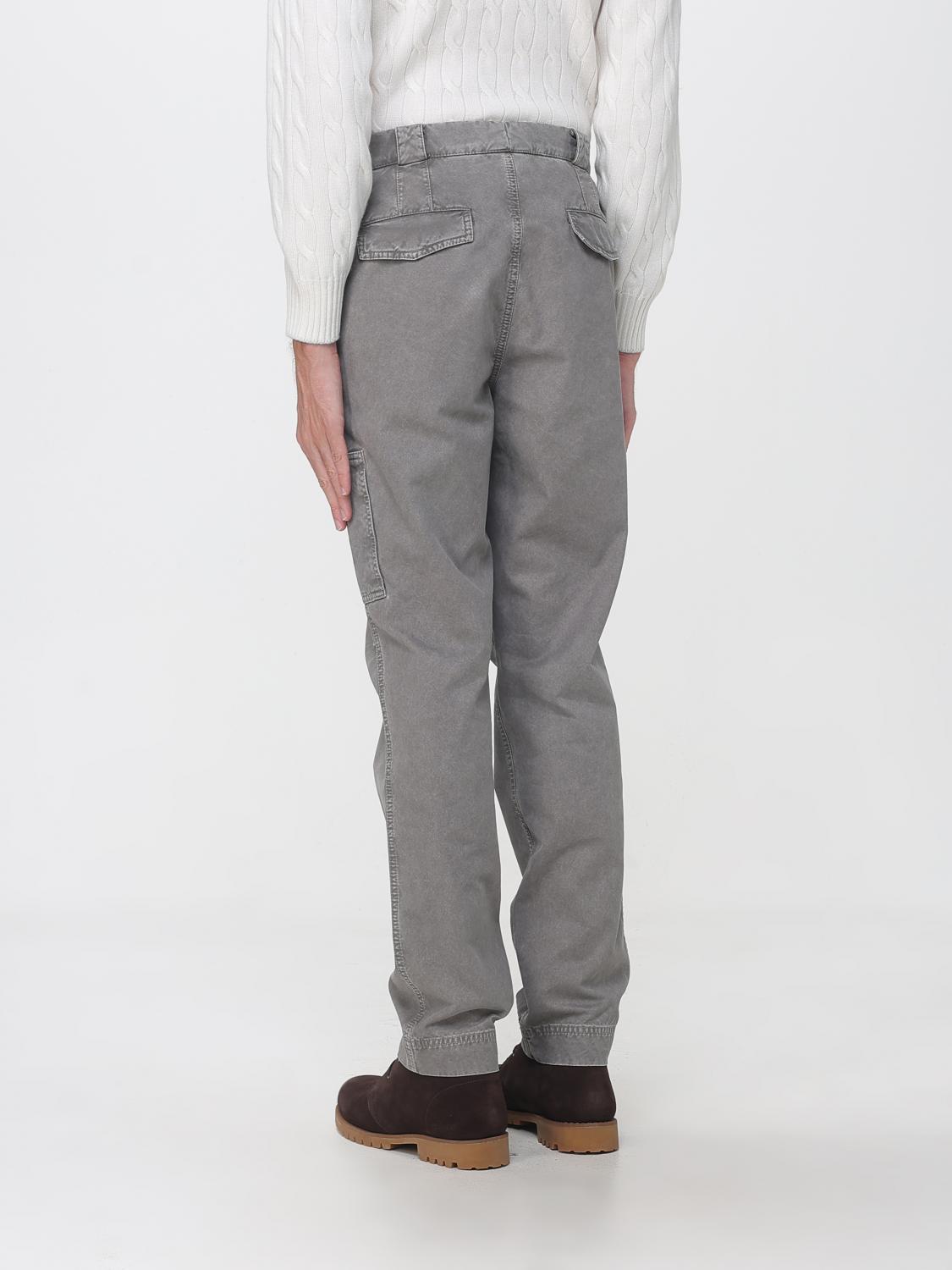 BRUNELLO CUCINELLI 팬츠: 팬츠 남성 Brunello Cucinelli, 그레이 - Img 3