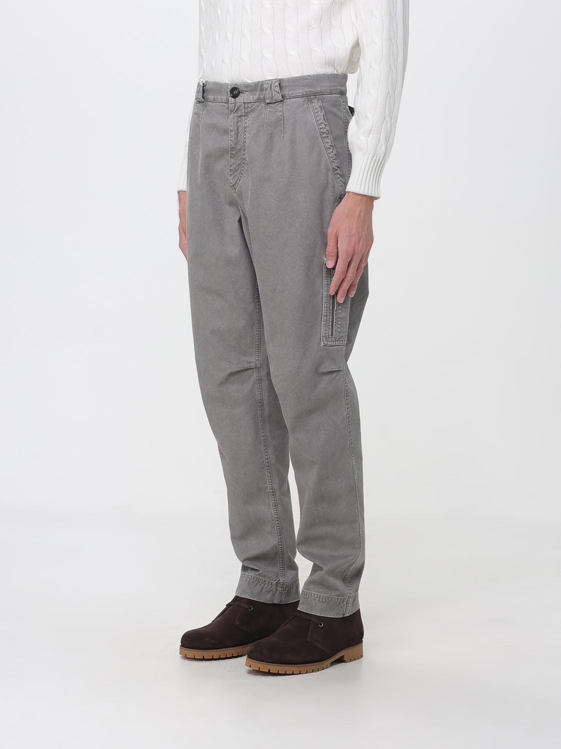 BRUNELLO CUCINELLI 팬츠: 팬츠 남성 Brunello Cucinelli, 그레이 - Img 4