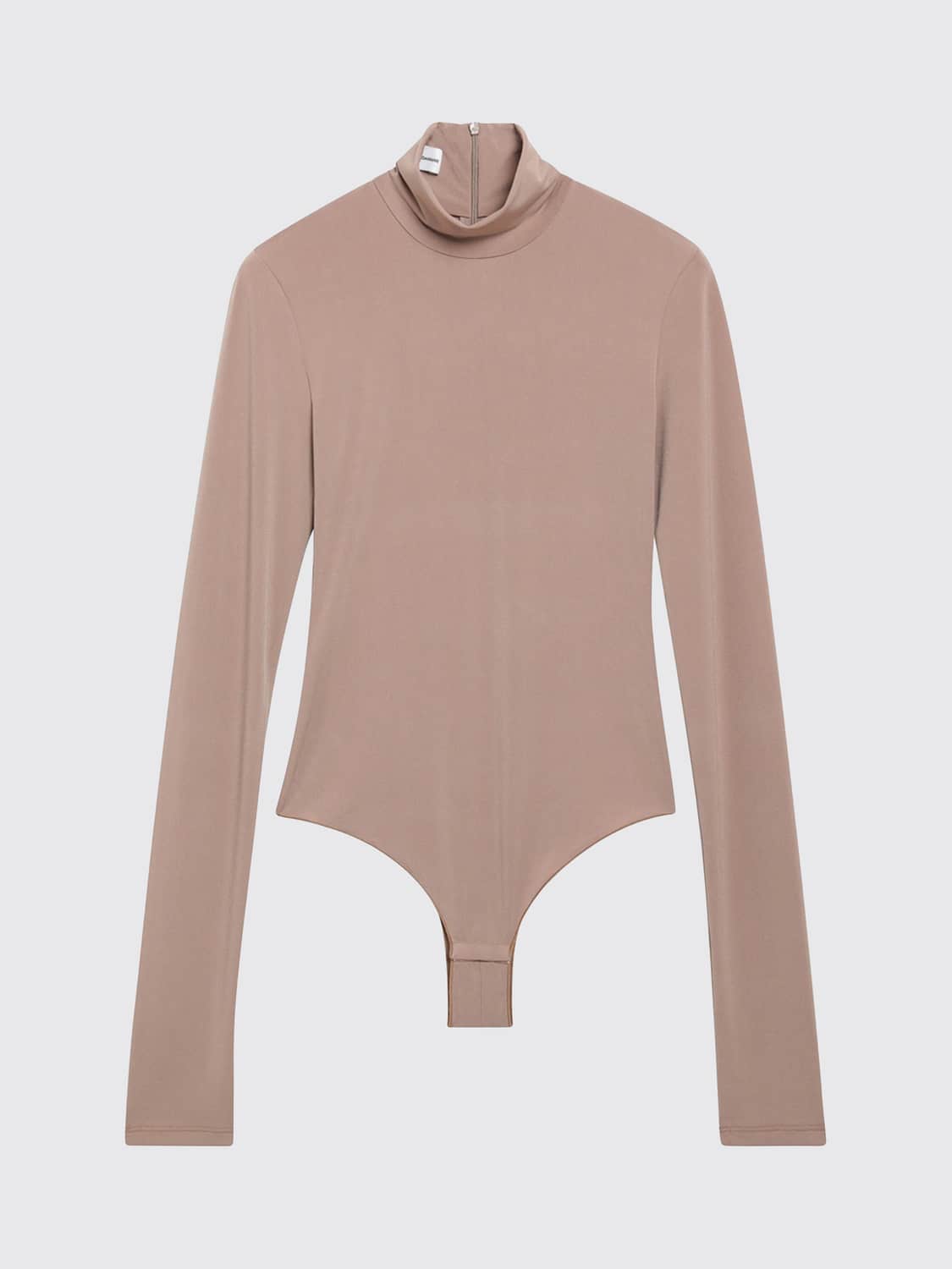 THE ANDAMANE TOP: Top à col roulé The Andamane en jersey à manches longues et coupe slim, Rose - Img 2