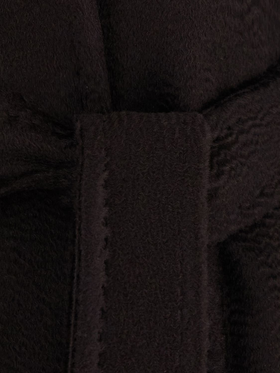 MAX MARA ABRIGO: Abrigo batín Max Mara de lana con cinturón hasta la rodilla, Marrón - Img 4