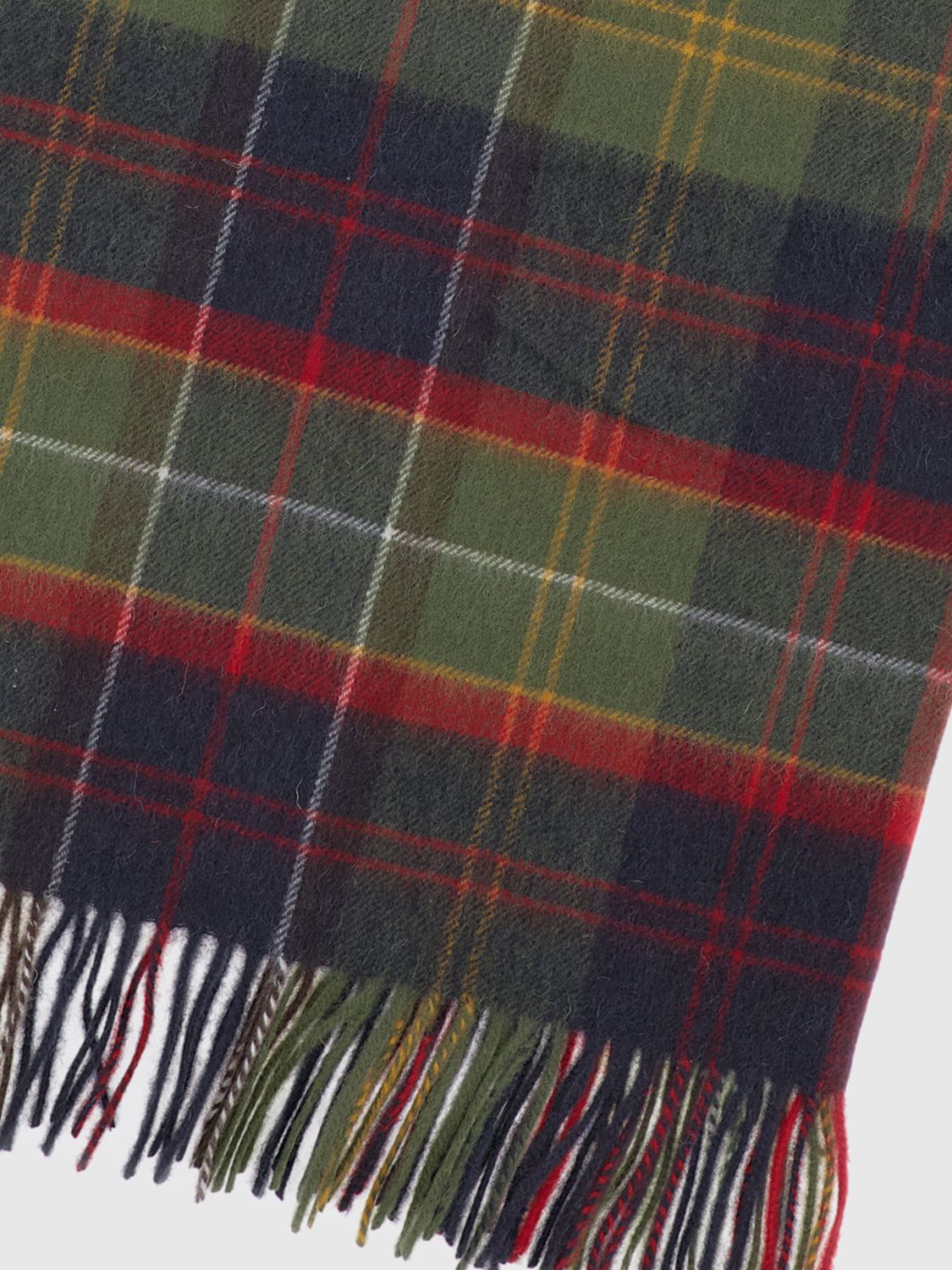 BARBOUR SCHAL: Tartan-Wollschal Barbour mit Fransensaum, Bunt - Img 2