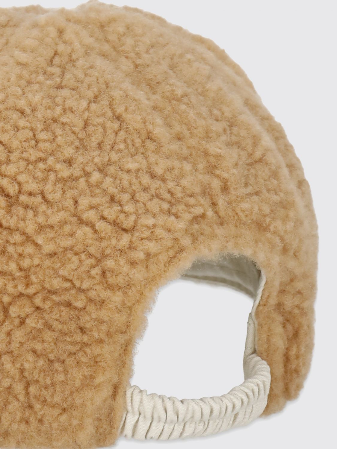 AUTRY HAT: Ribbed Wool Beanie Hat Autry with Turn-Up Cuff and Contrast Logo, Brown - Img 3